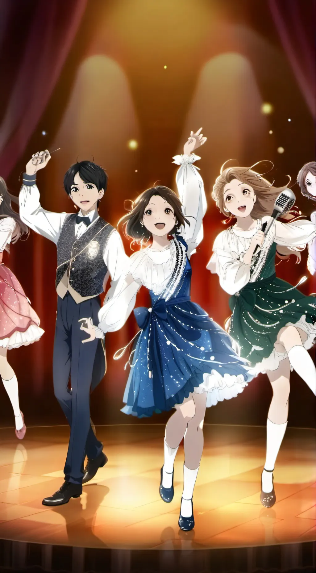 ai character: Kpop Idol life background