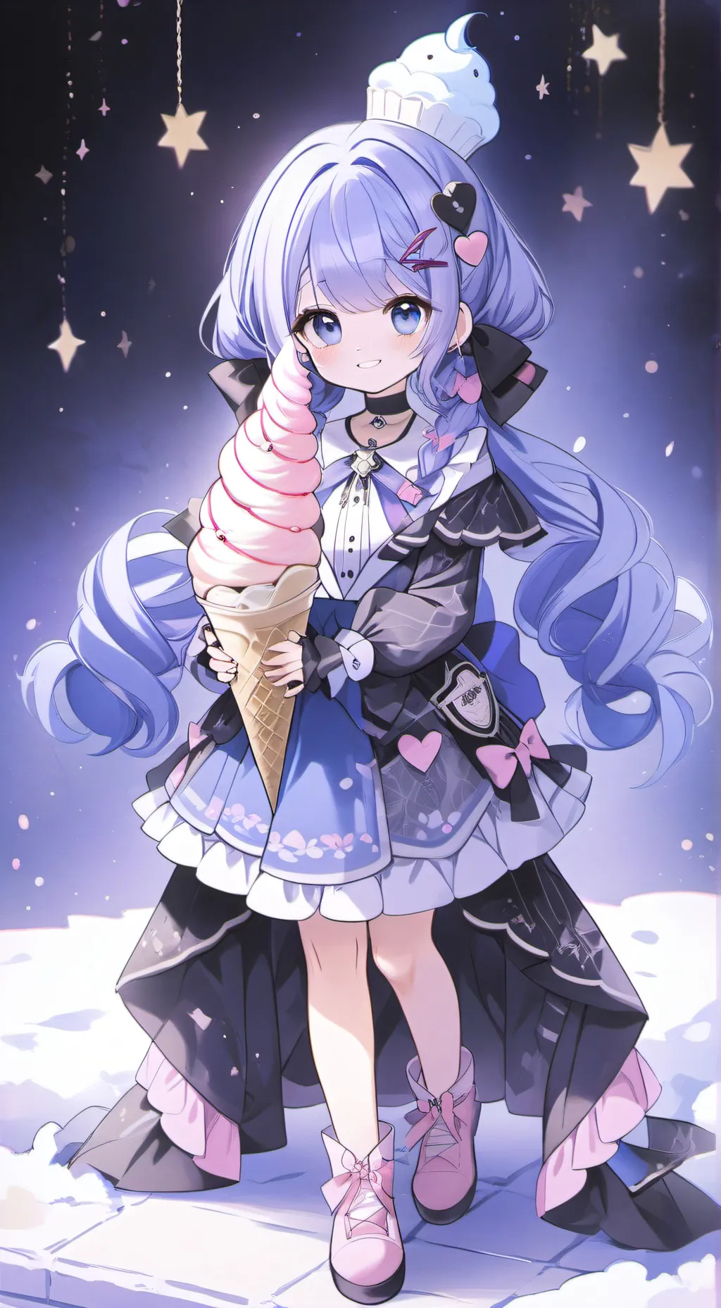 ai character: Creamy background