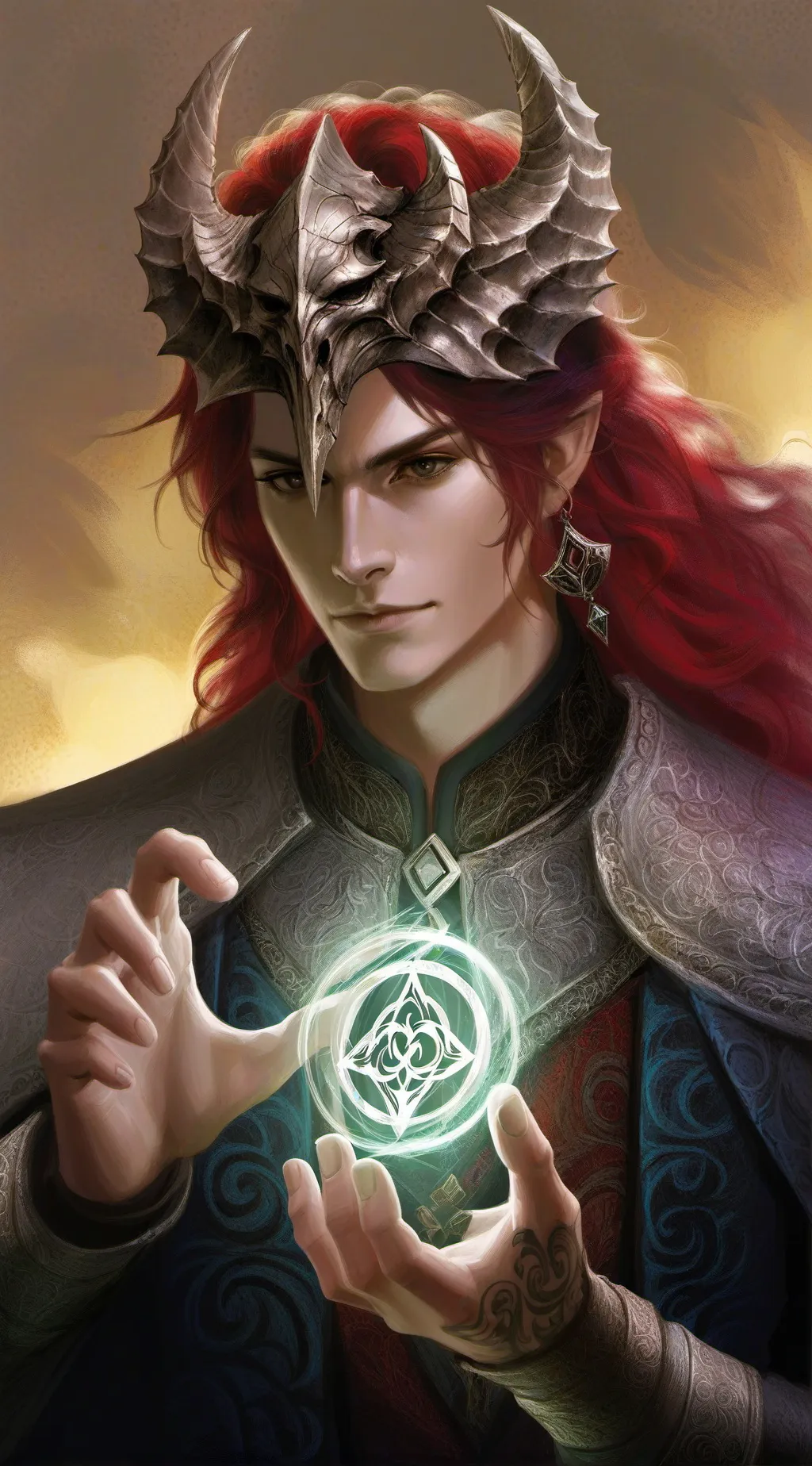 ai character: lion rumi background