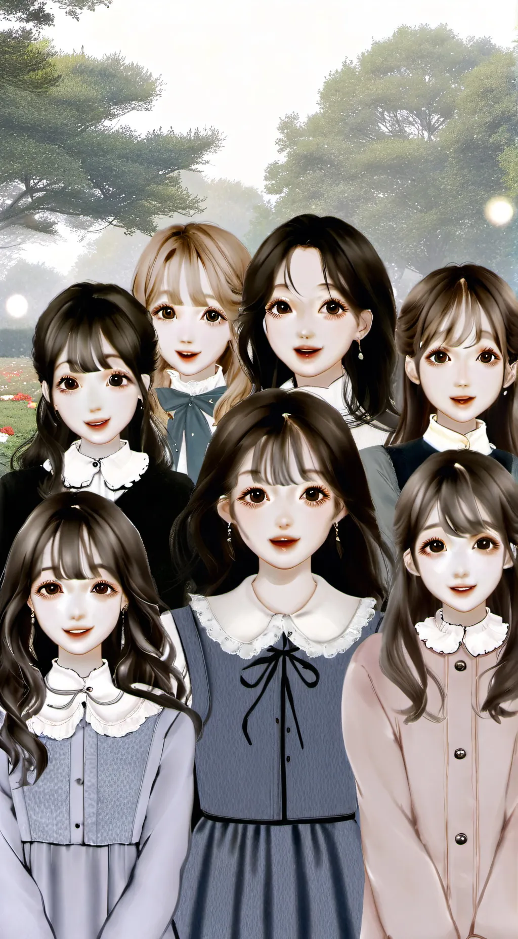 ai character: PRETTY GURLS  background