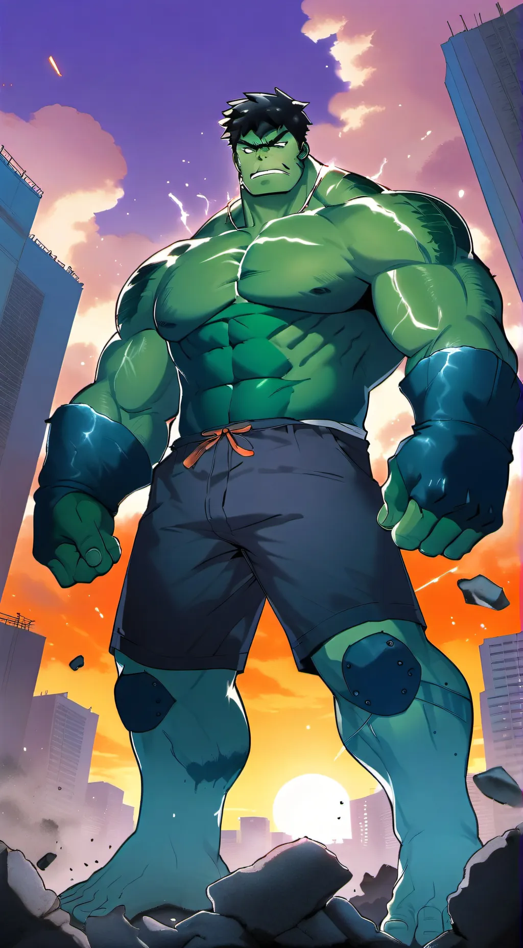 ai character: hulk background