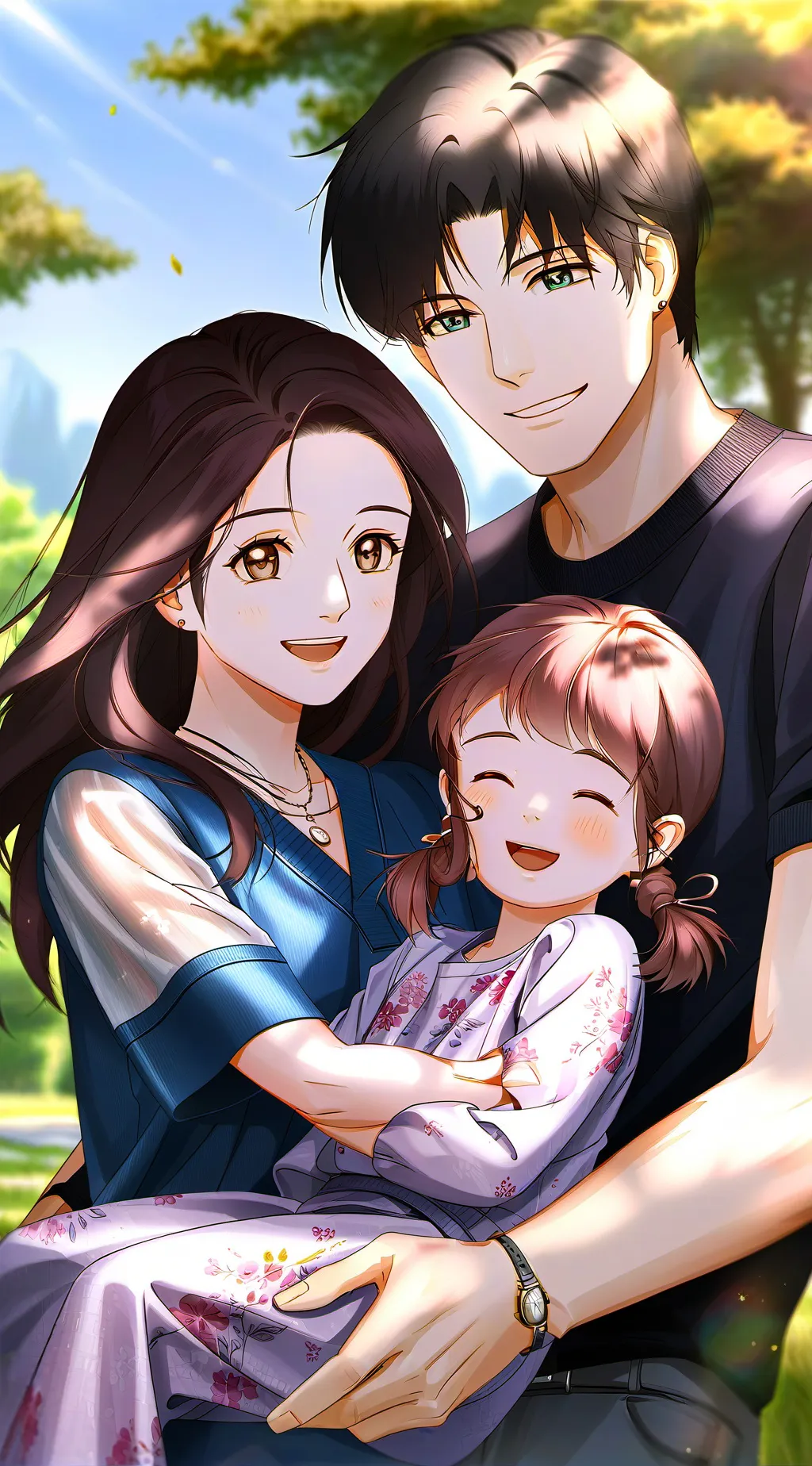 ai character: huge family! background