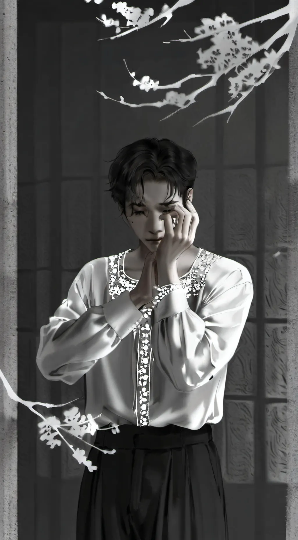 ai character: Hyunjin  background