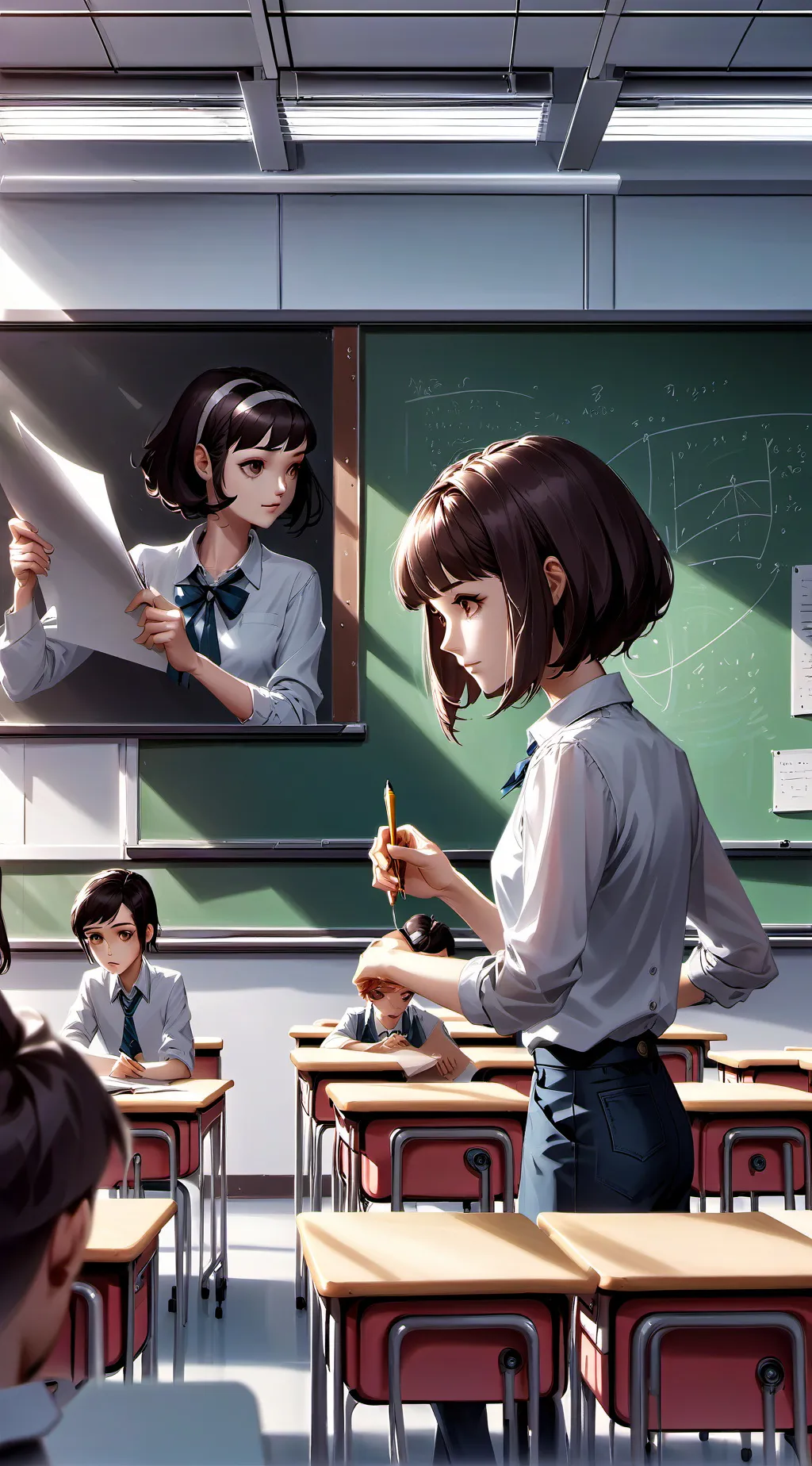 ai character: class 5 sarina background