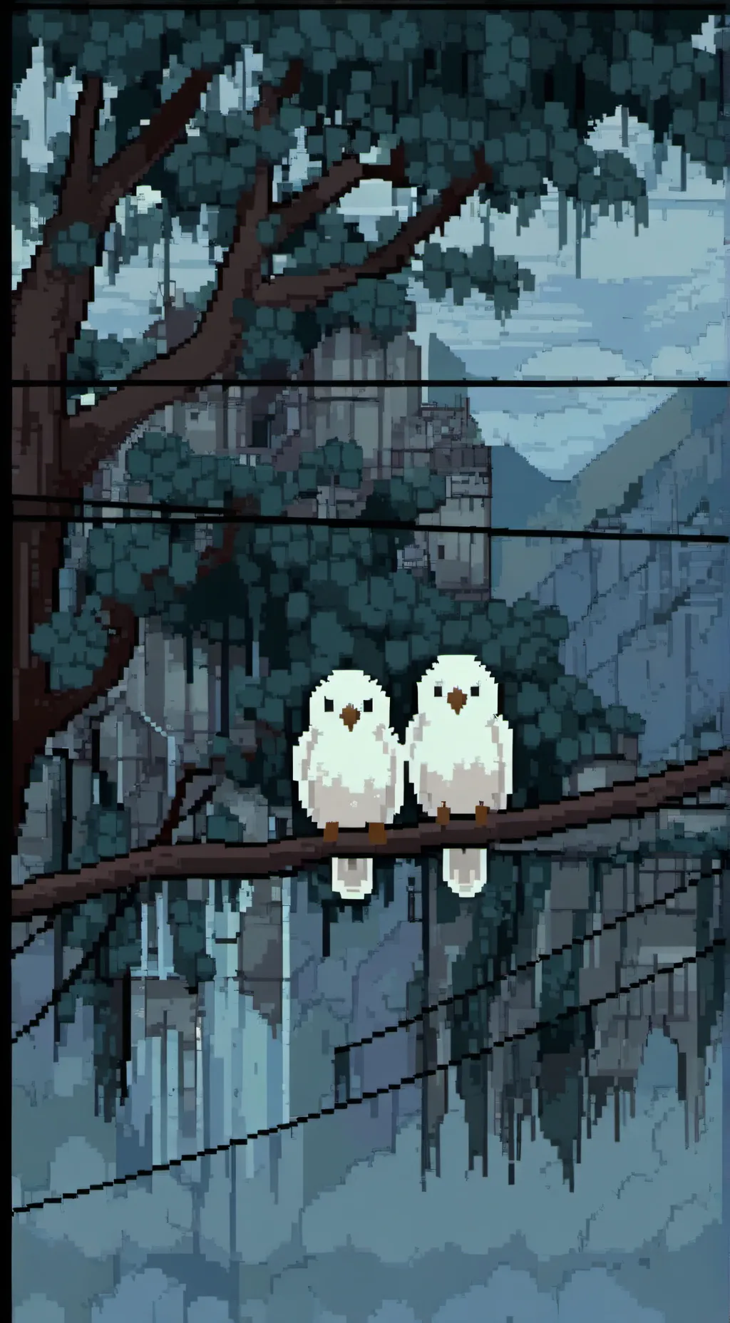 ai character: blackbird song background