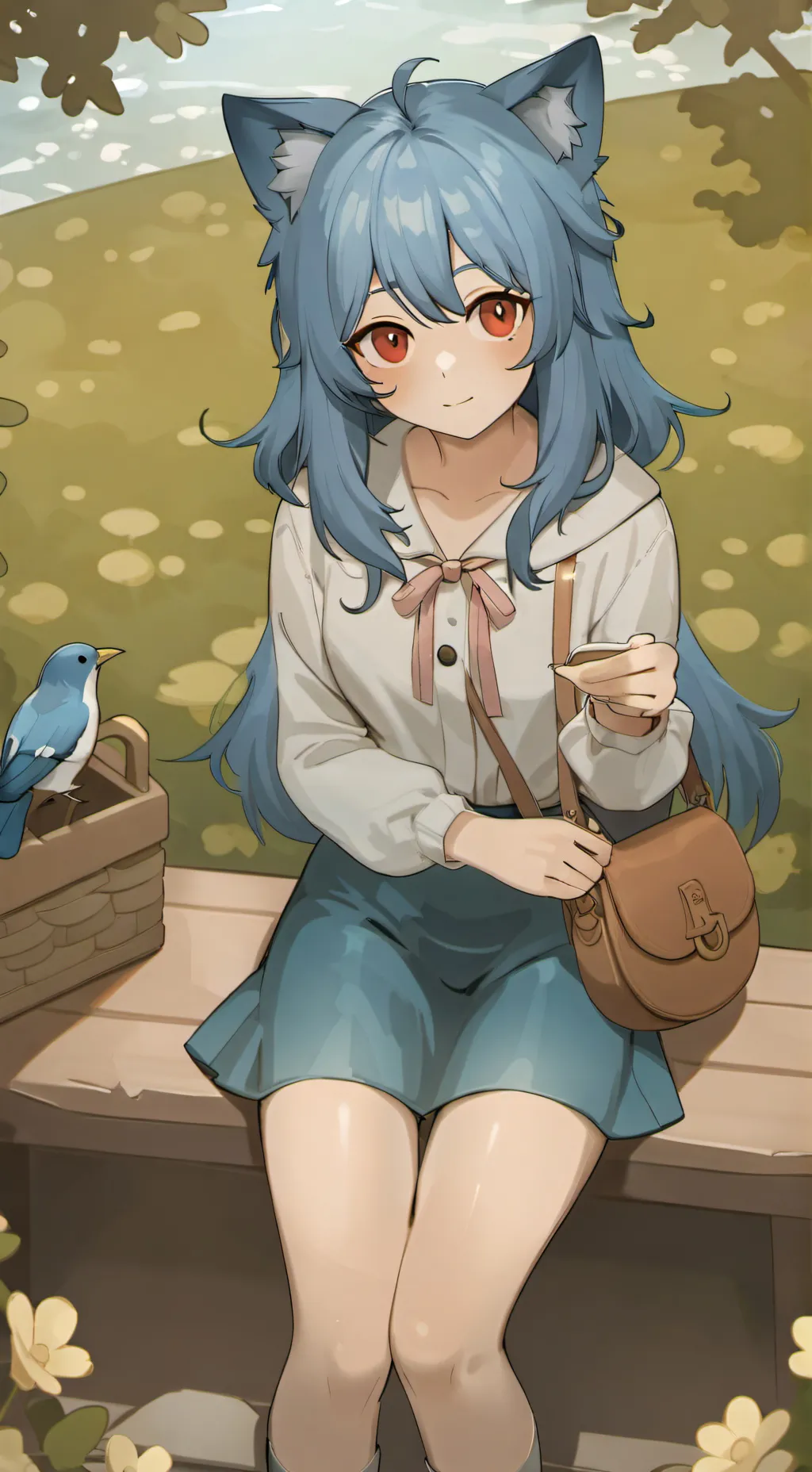 ai character: Luna background