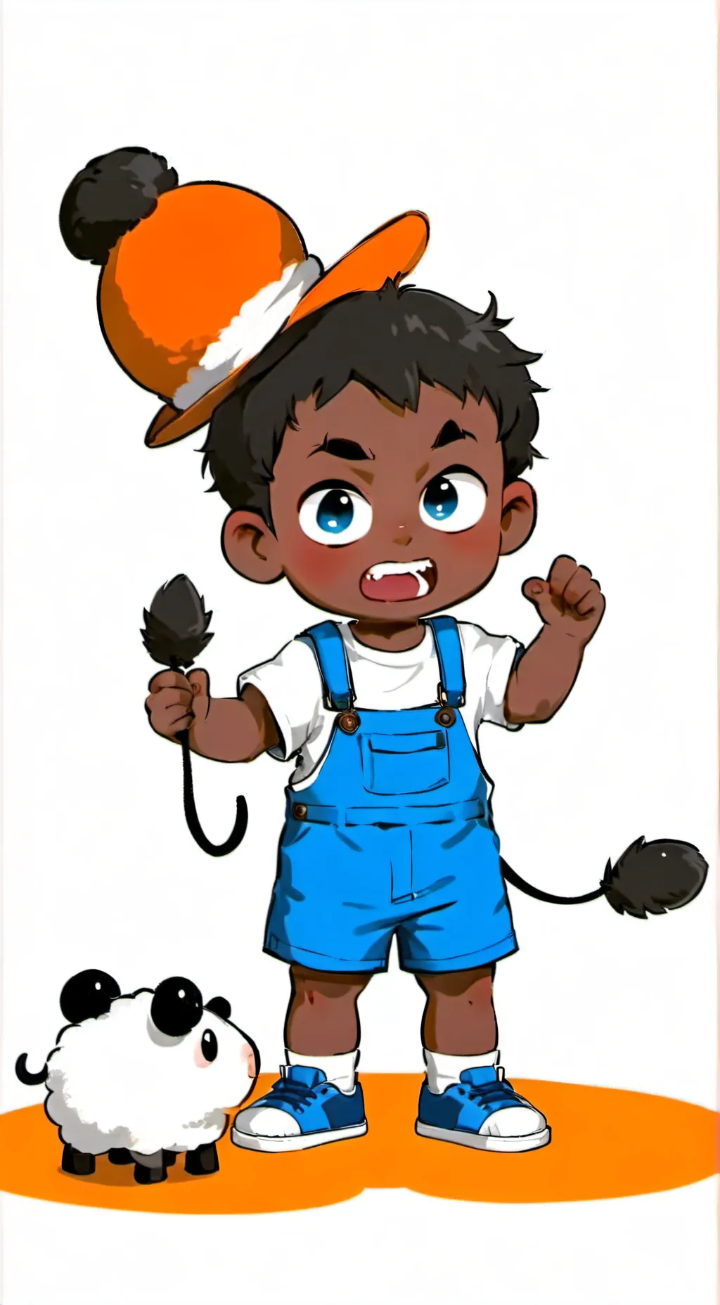 ai character: evil  baby  background