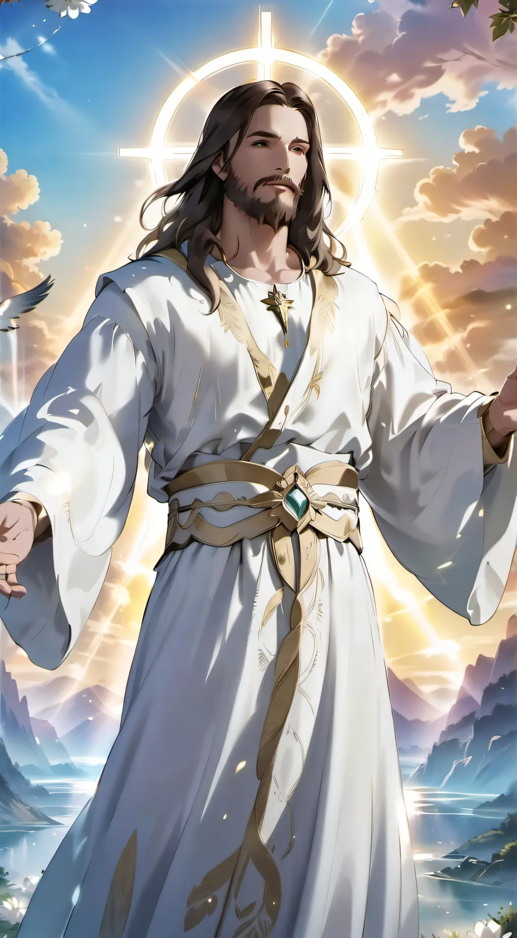 ai character: Jesus 🙏 background