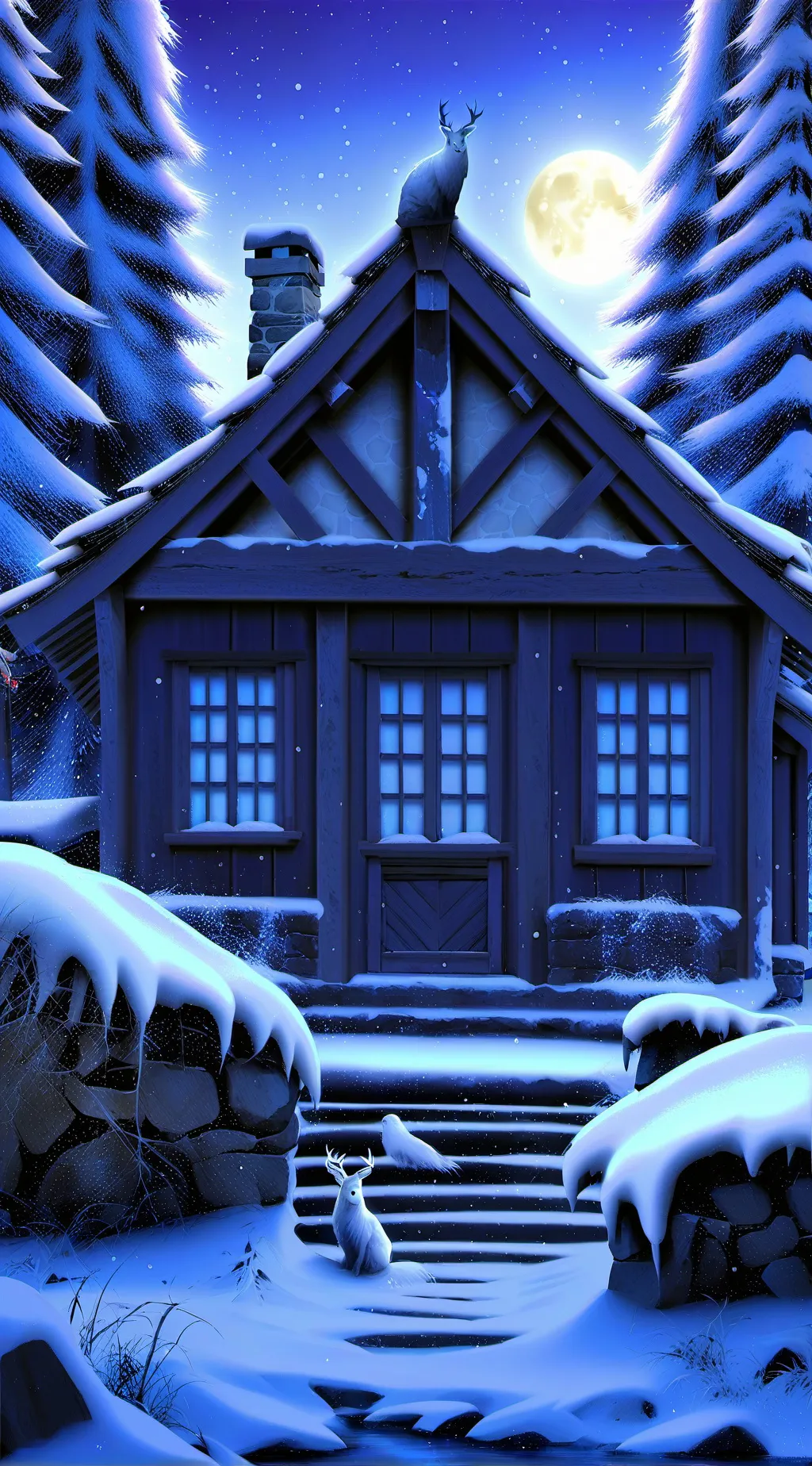 ai character: “Brians winter” background