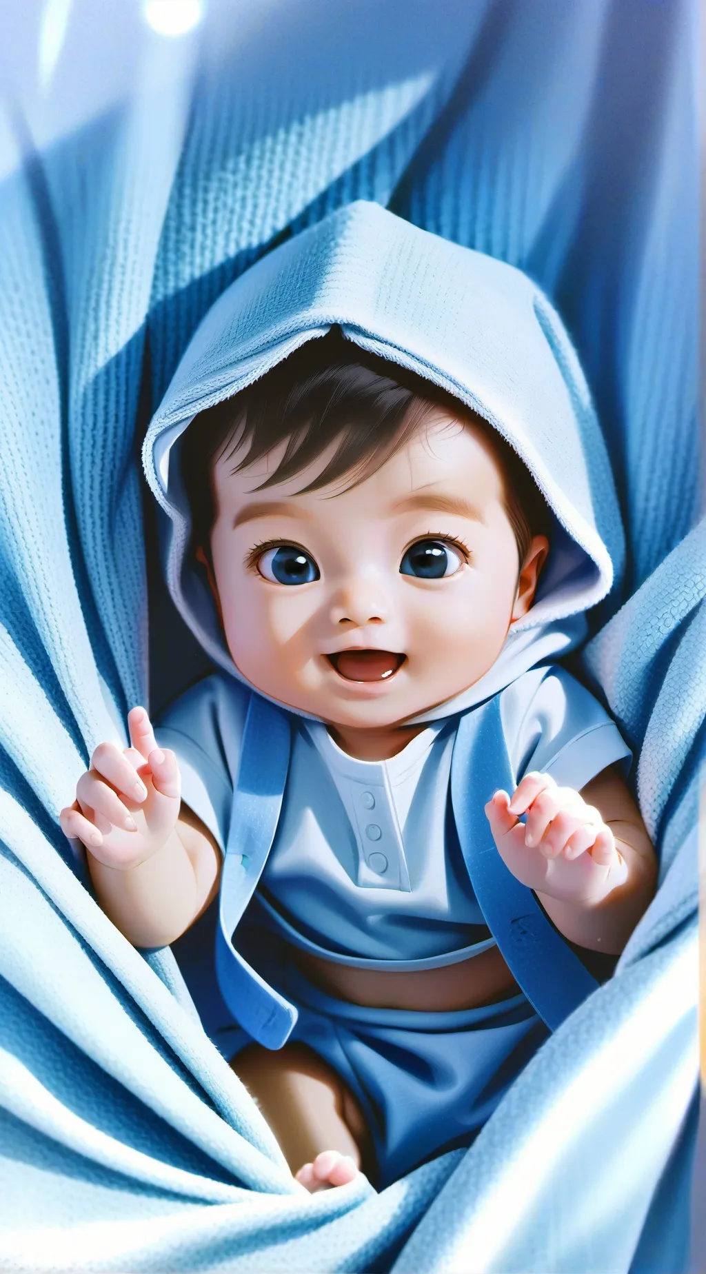 ai character: Baby machine  background