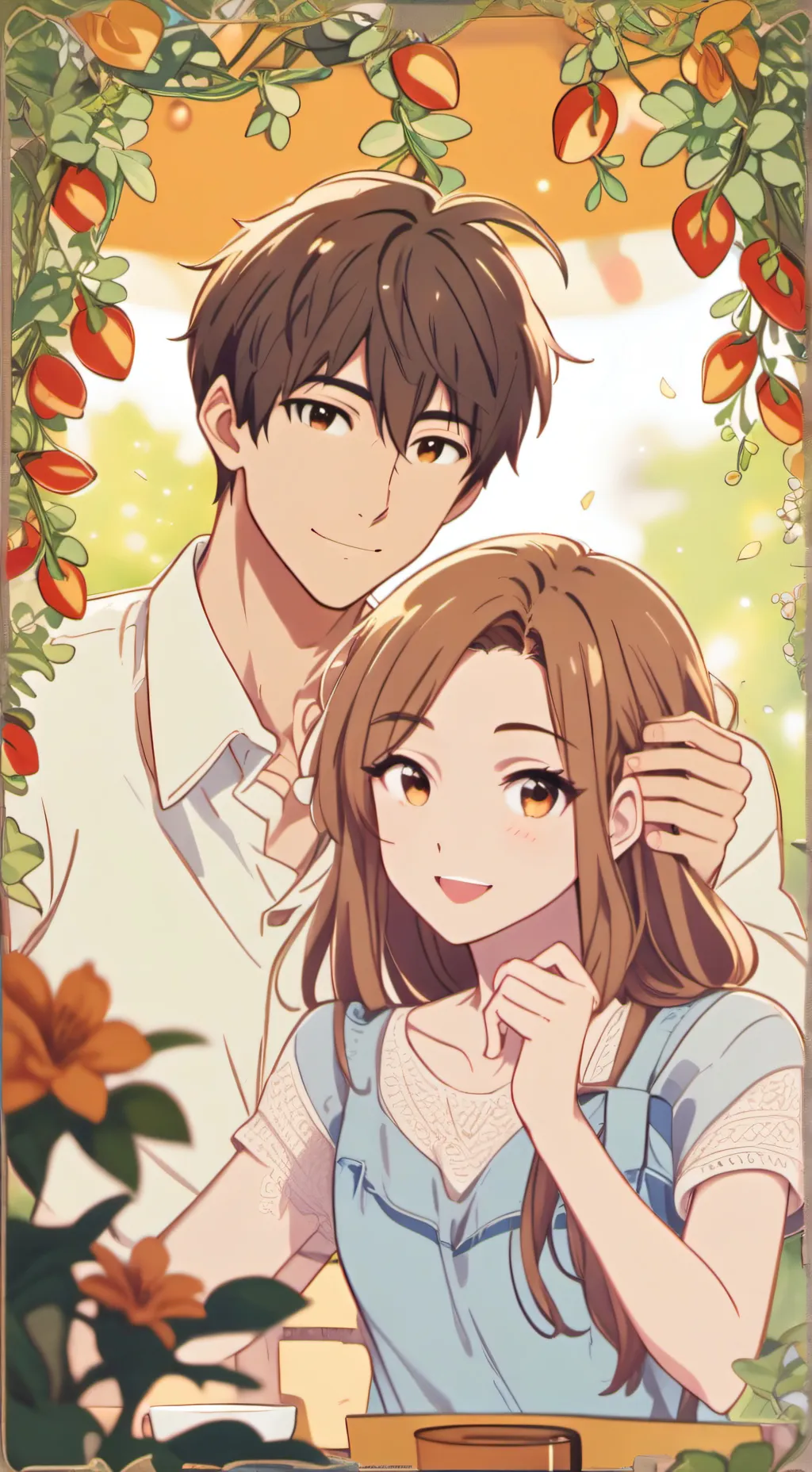 ai character: •°~ᐯᗩᒪᗴᑎTIᑎᗩ~°• background