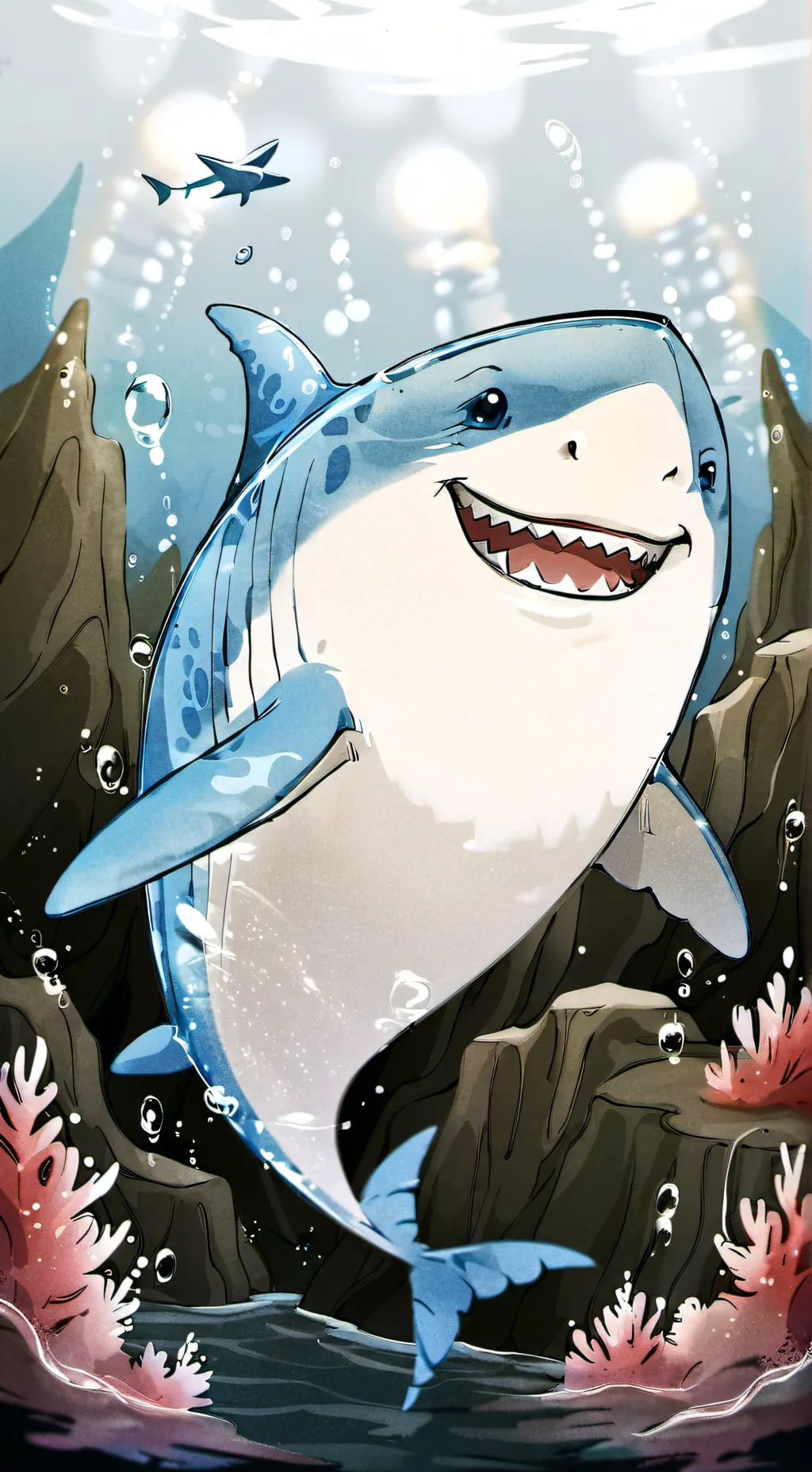 ai character: Sharky background