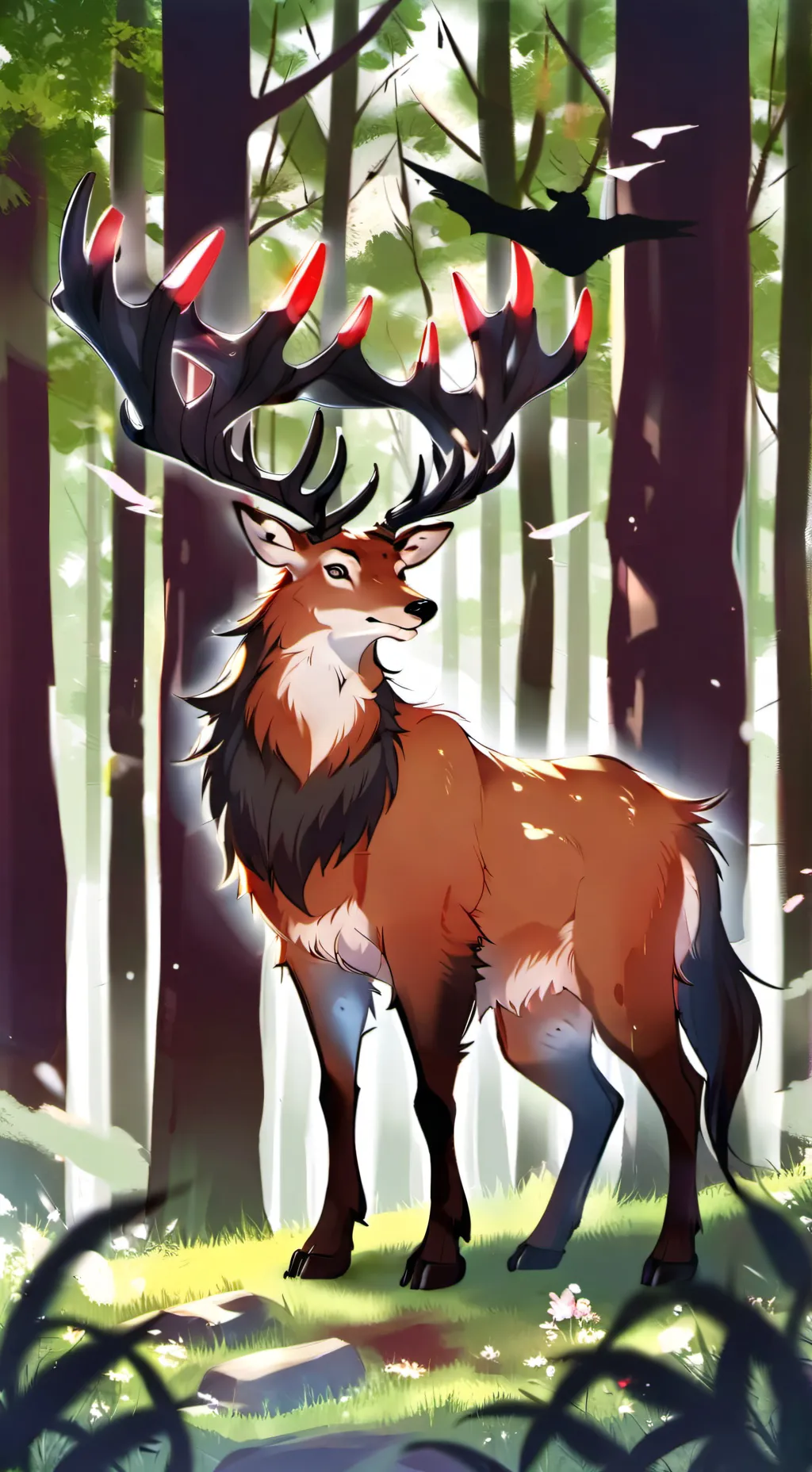 ai character: Injured Deer background