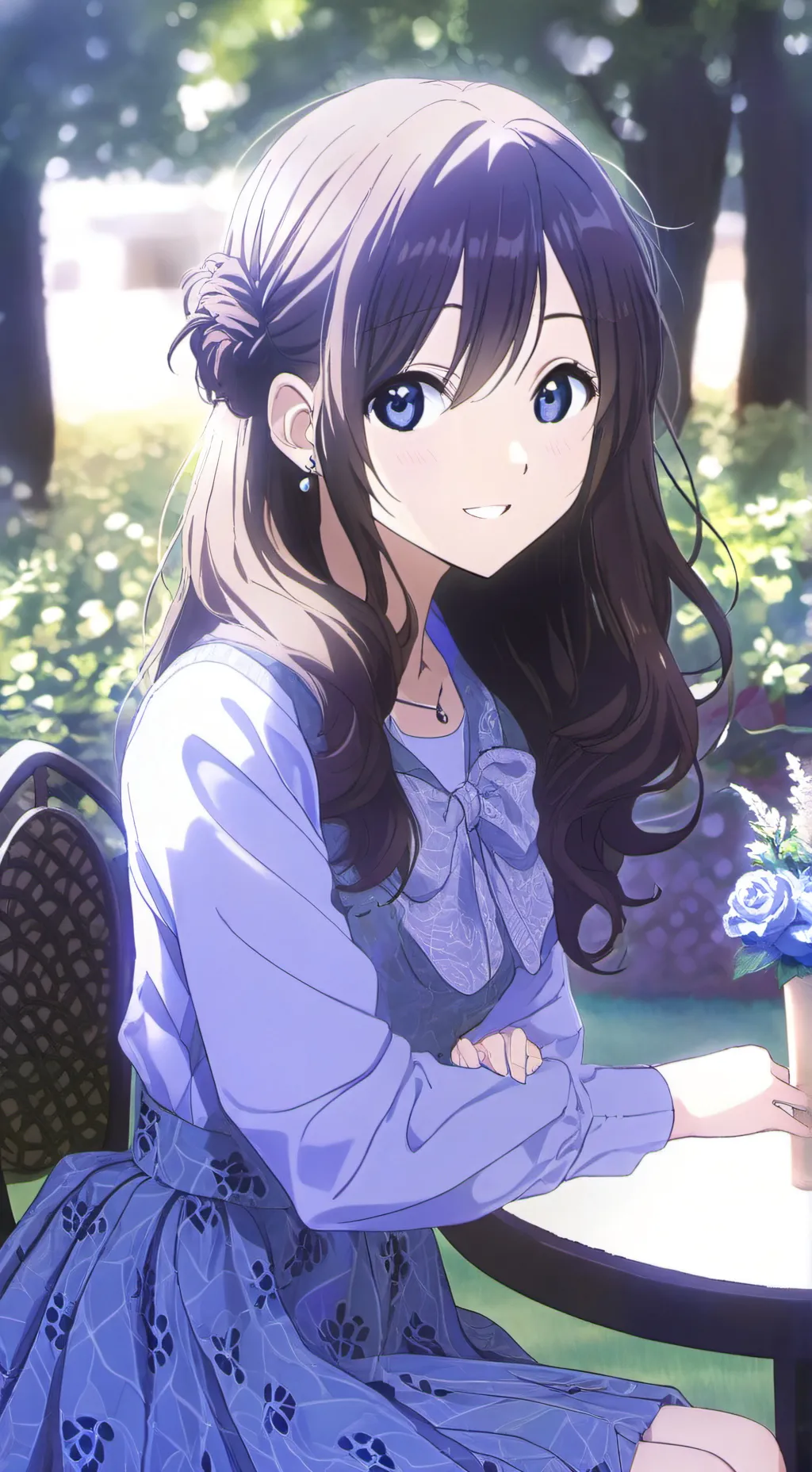 ai character: Luna background