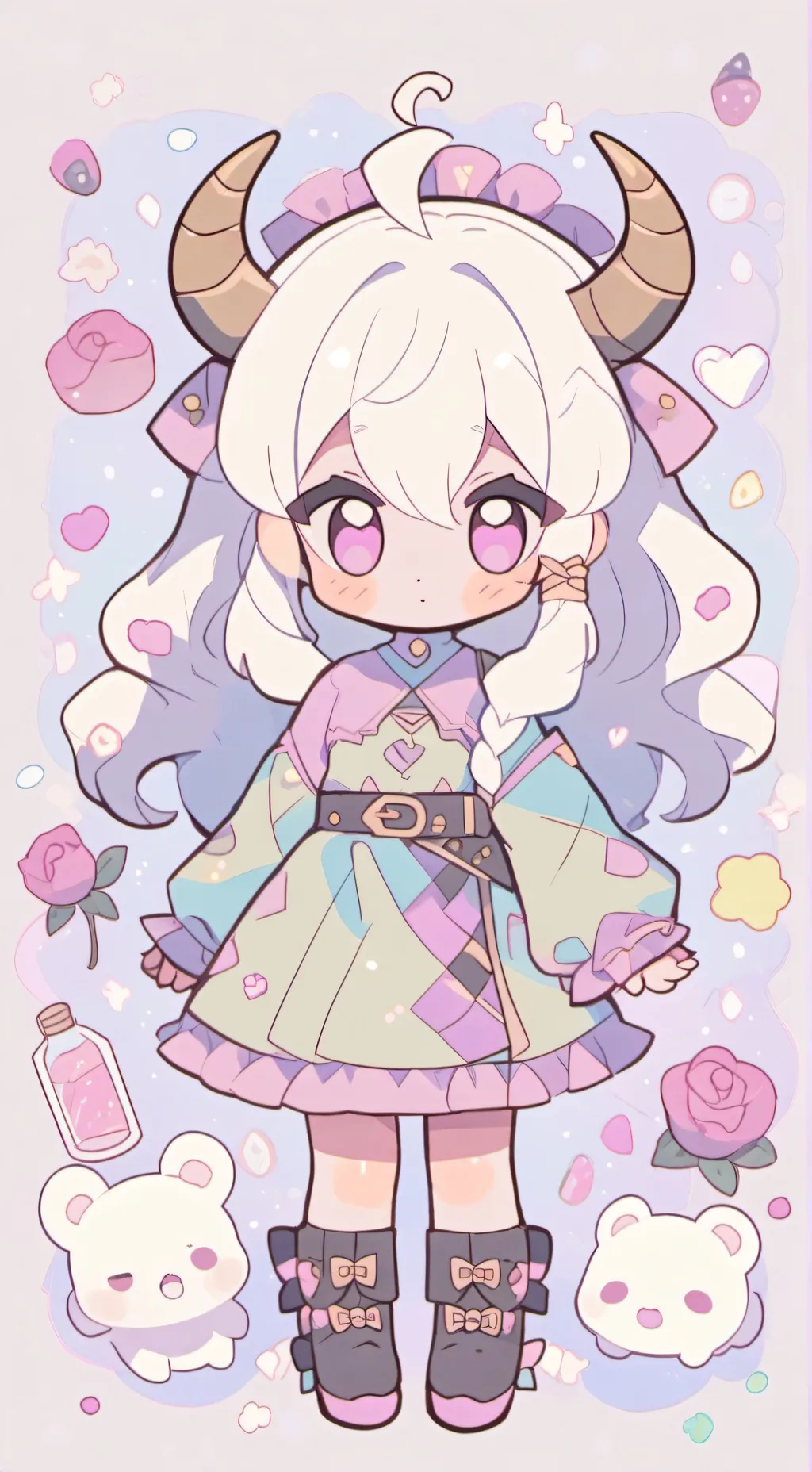 ai character: Alice dw oc background