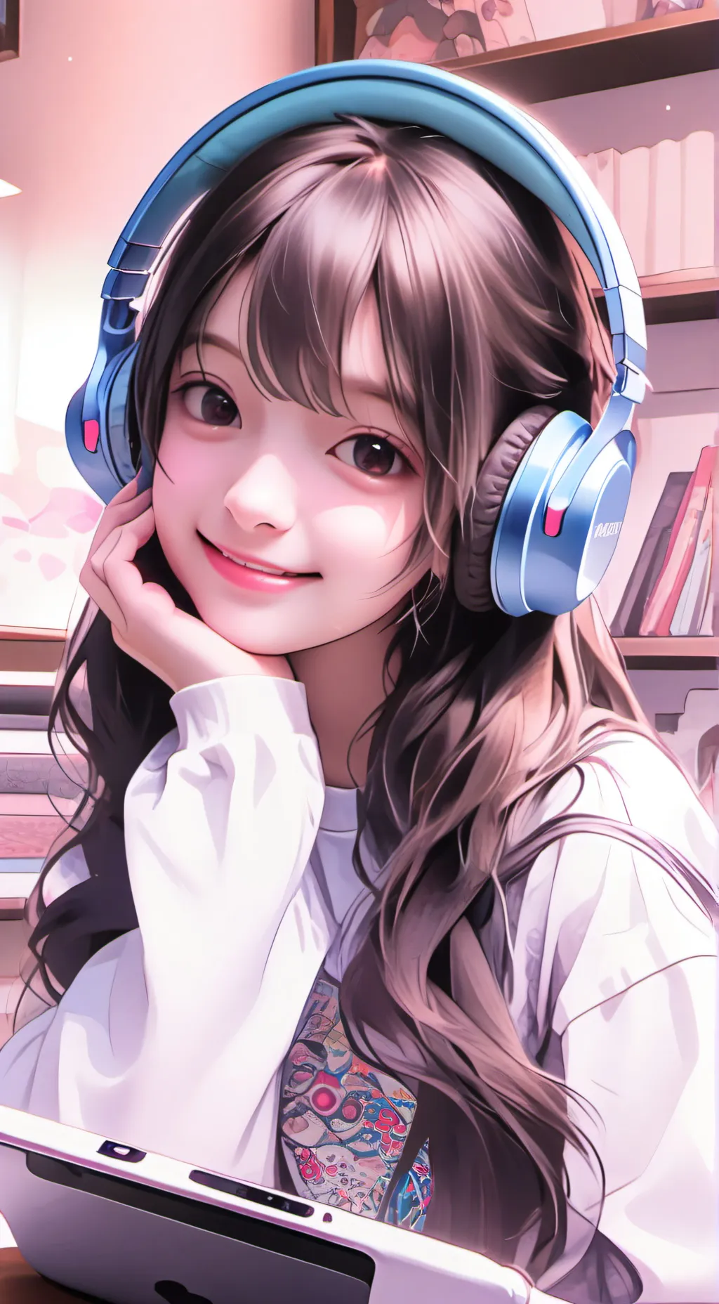 ai character: 😽Me❤️ background