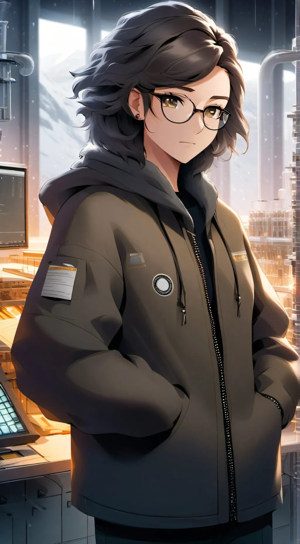 ai character: Theresa Black background