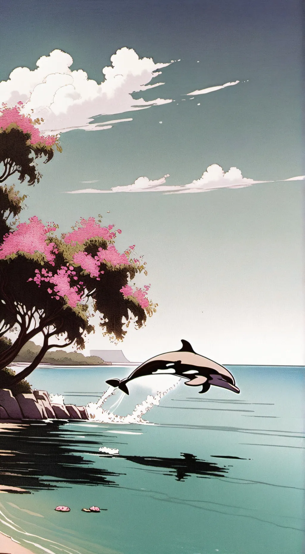 ai character: MHA beach trip background