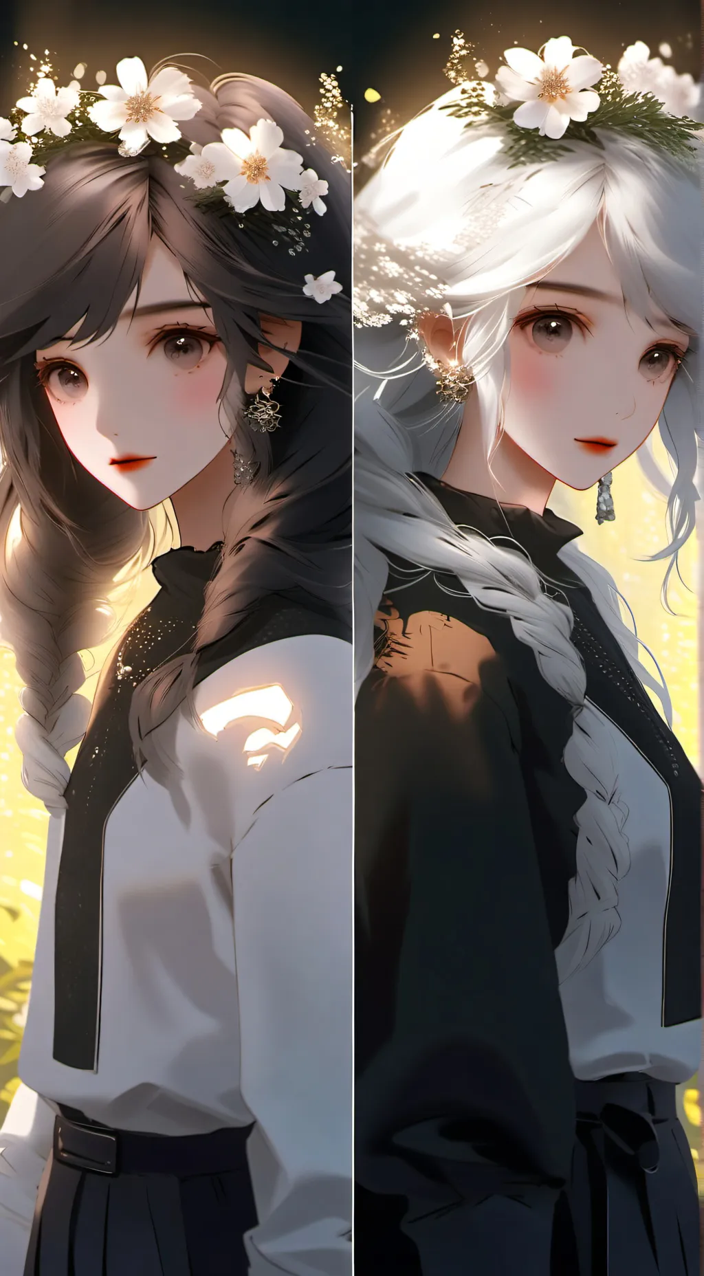 ai character: Eia and Lia!  background