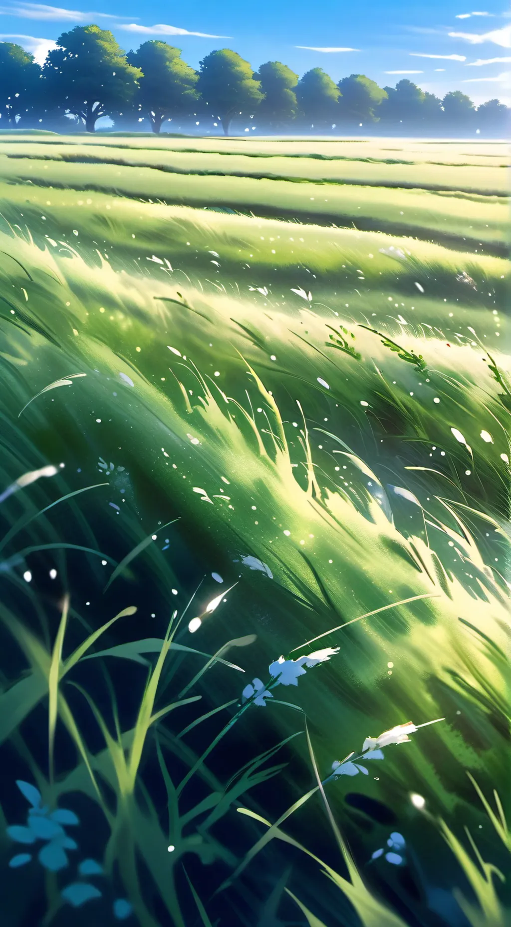 ai character: TOUCH GRASS background