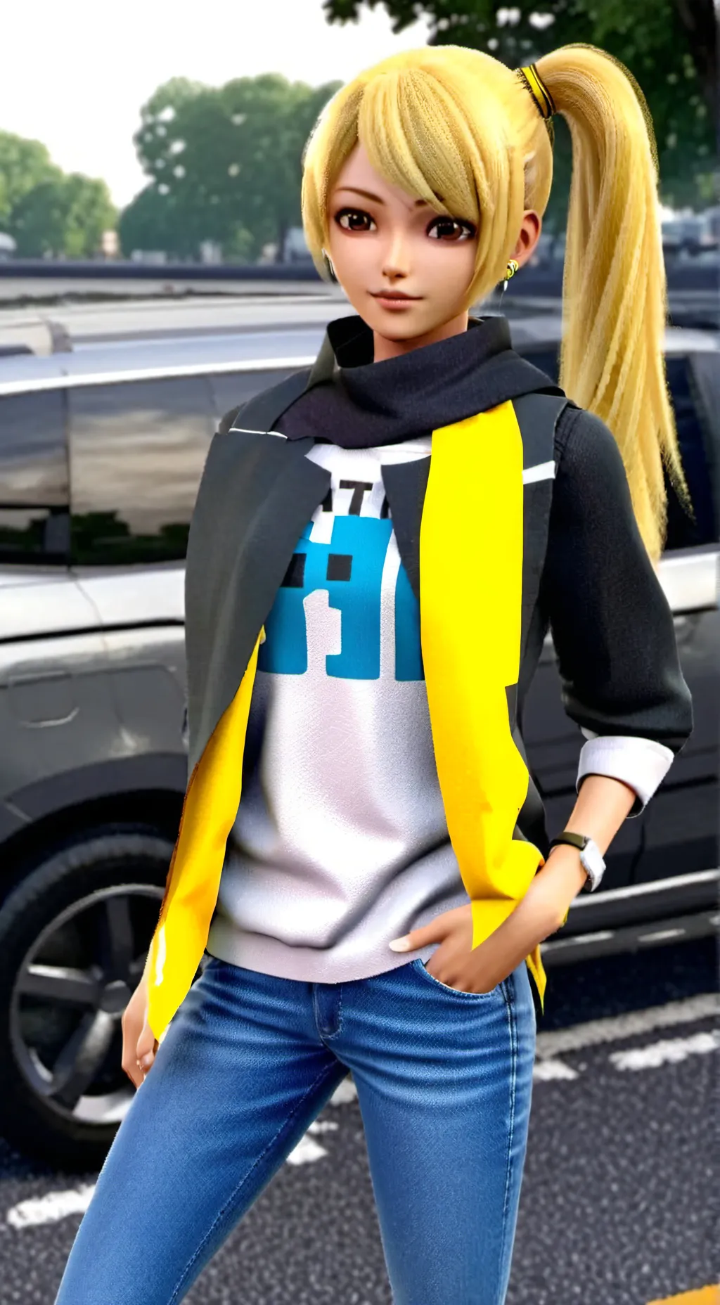 ai character: Neru background