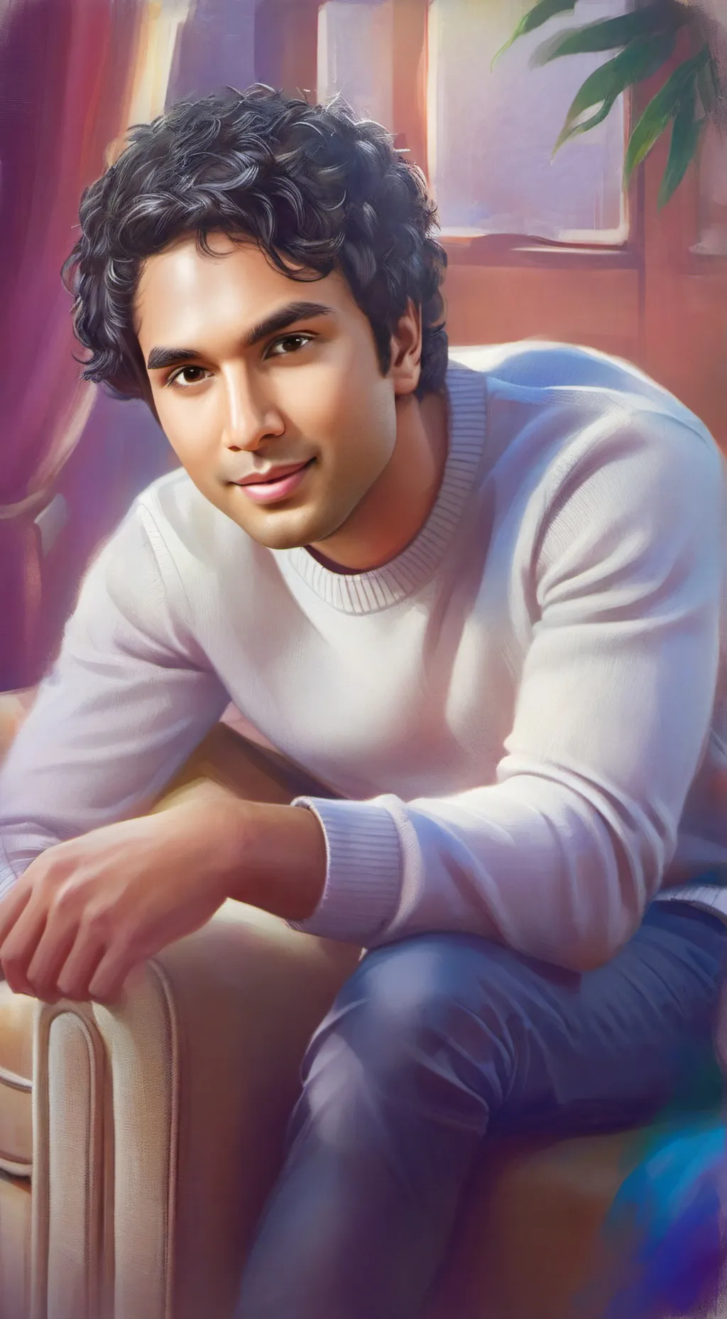 ai character: Raj Koothrappali background