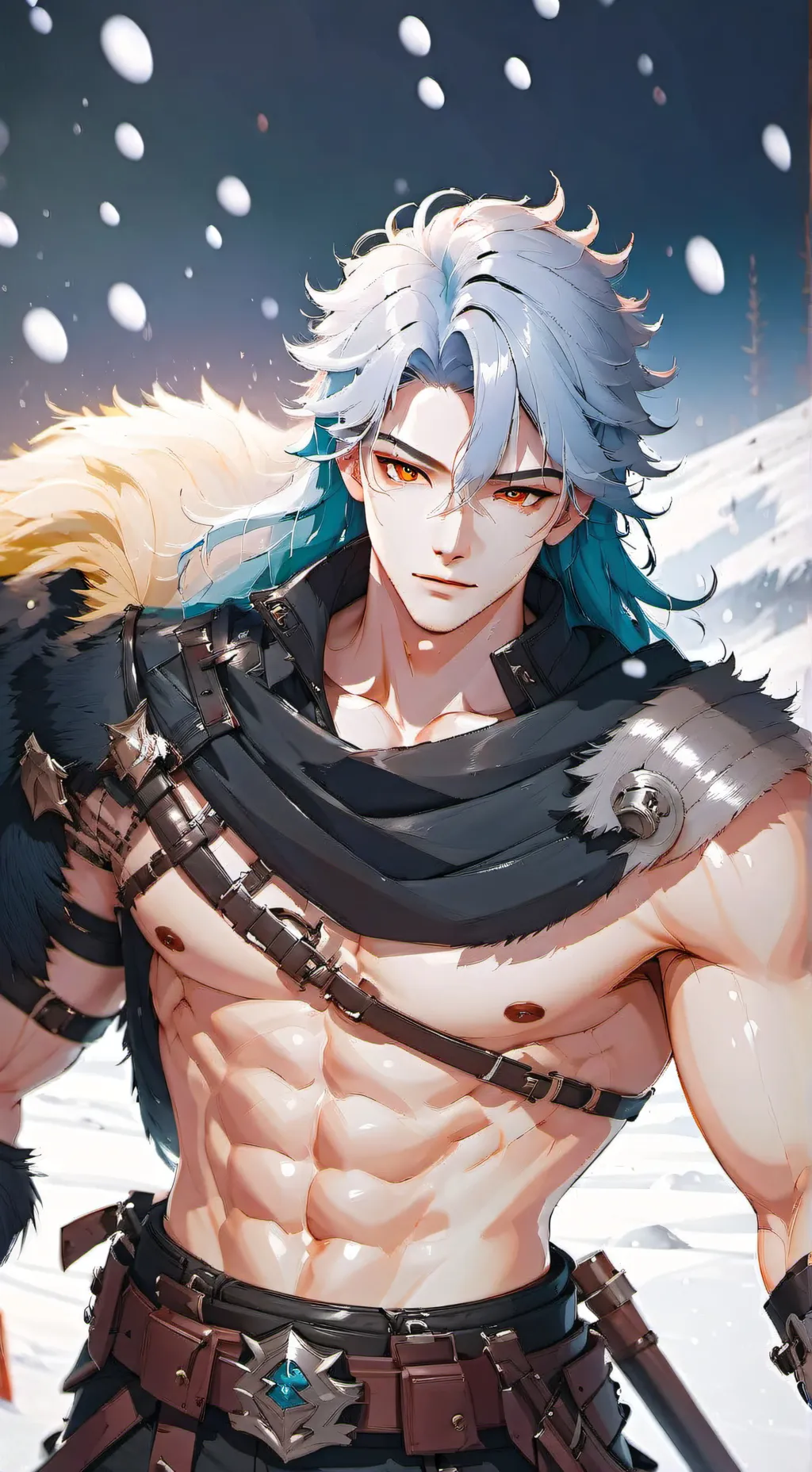 ai character: Wolf/man background