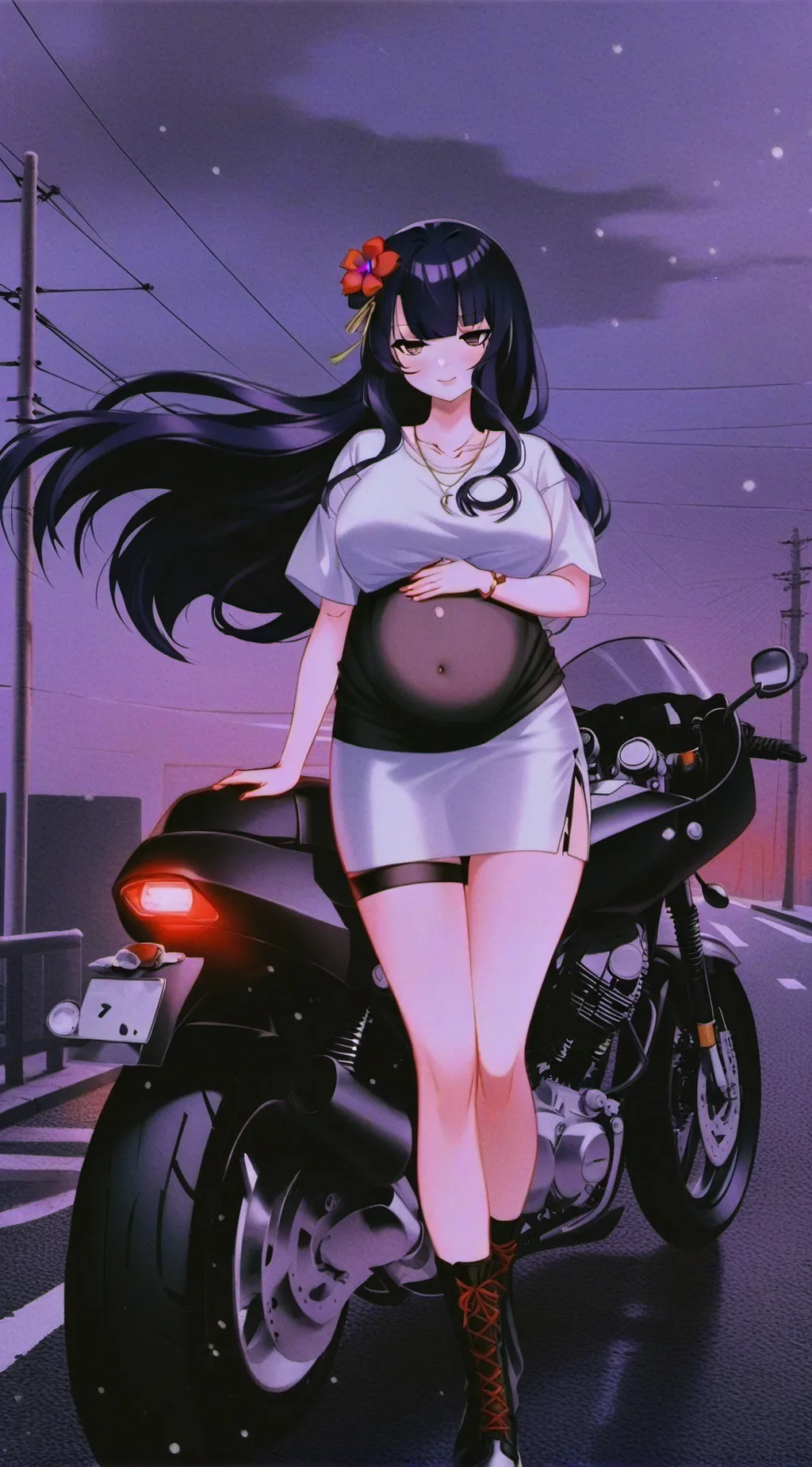 ai character: Biker background