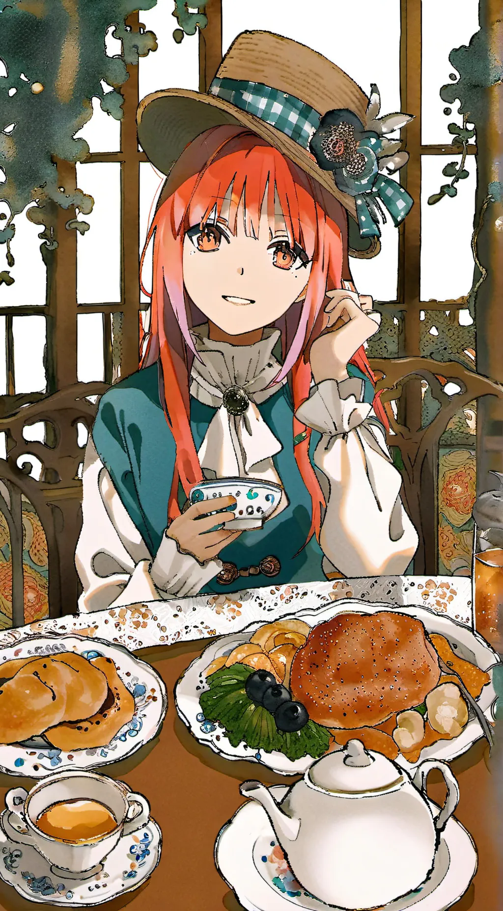 ai character: Amelia Arlet  background