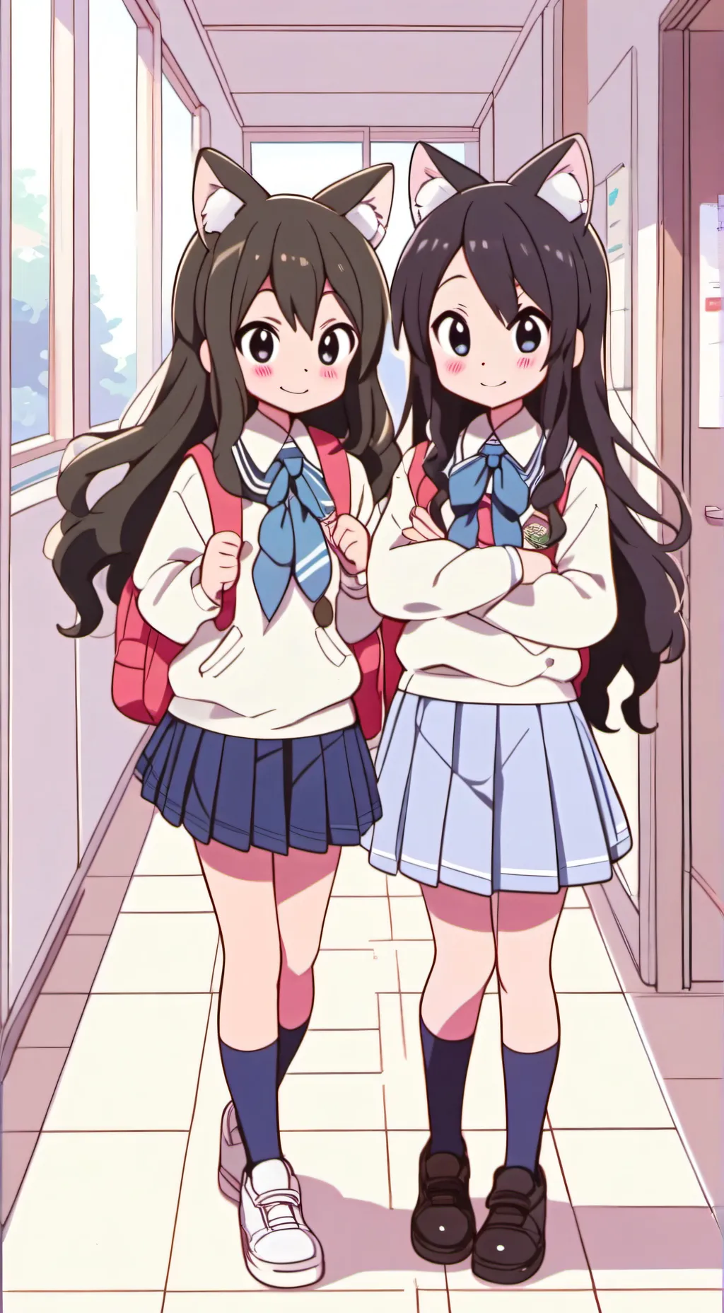 ai character: Amber and Cassie  background