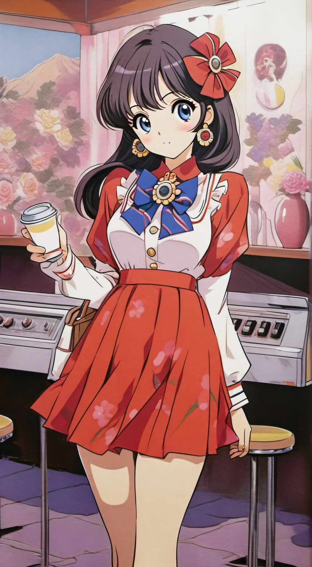 ai character: Arial Mt5 background