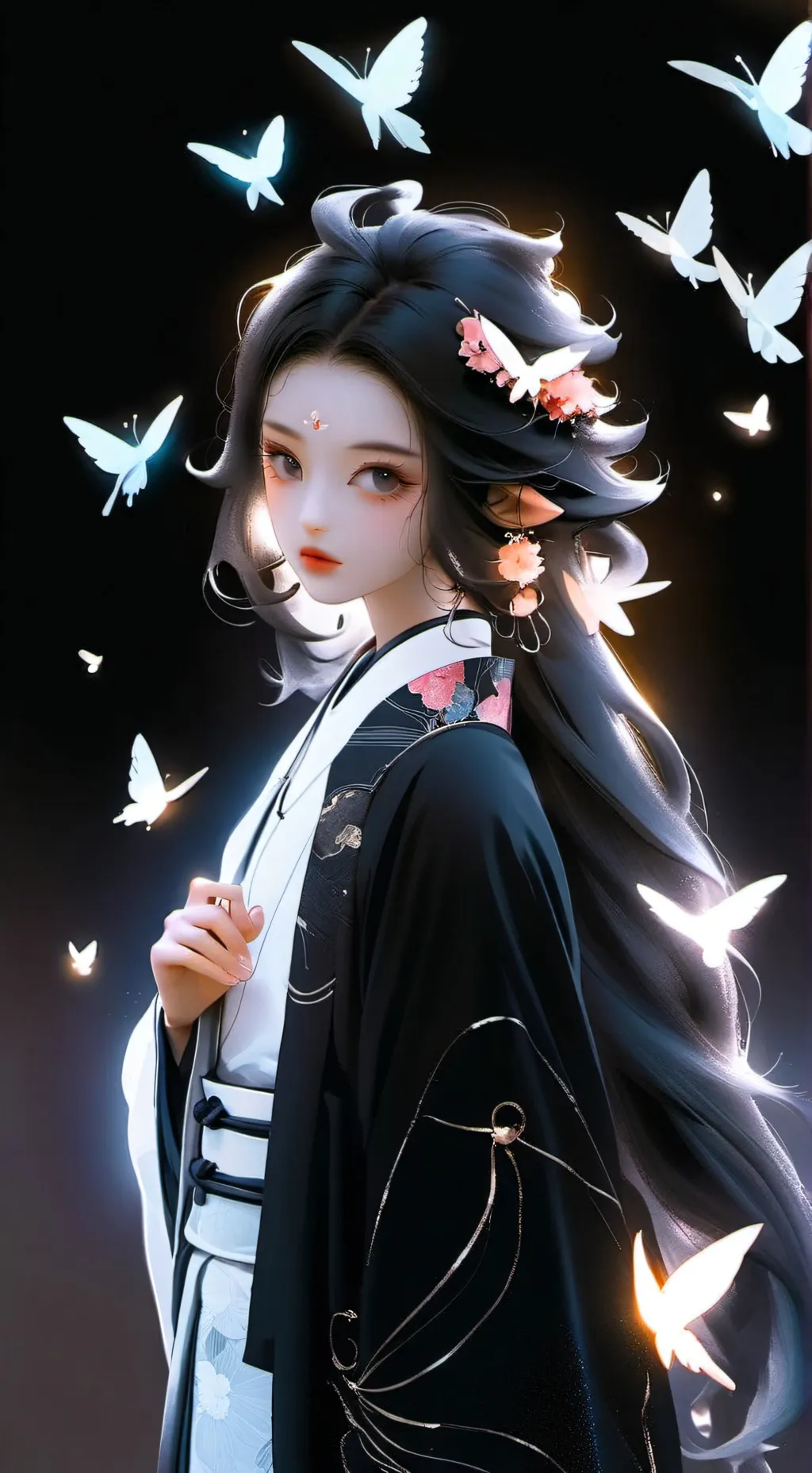 ai character: Shadow Spirit Furry background