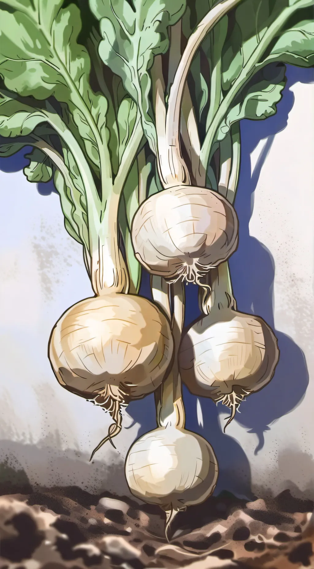 ai character: turnip  background