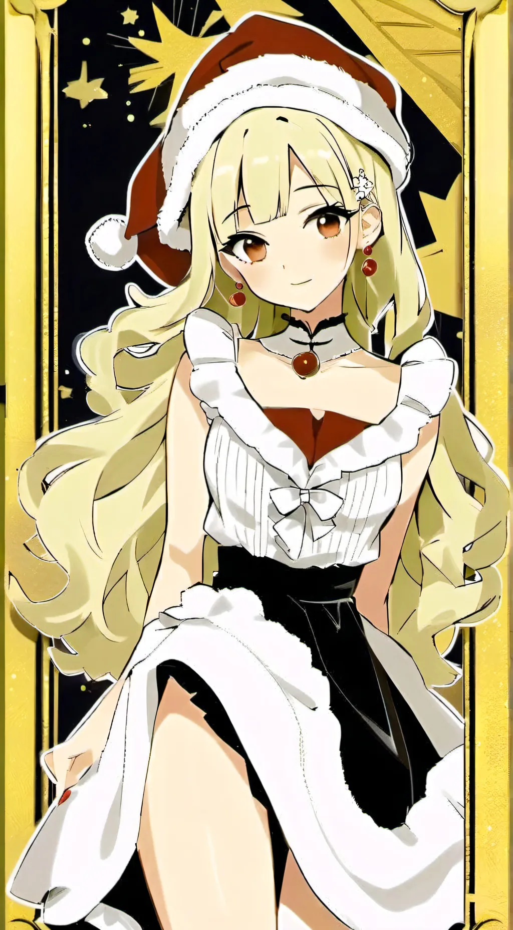 ai character: Merry...christmas? background