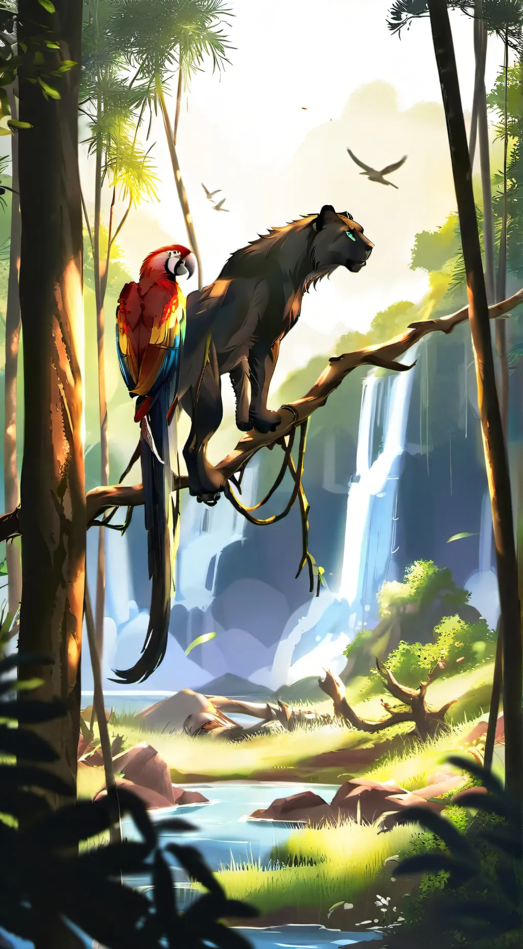 ai character: vida dos animais  background