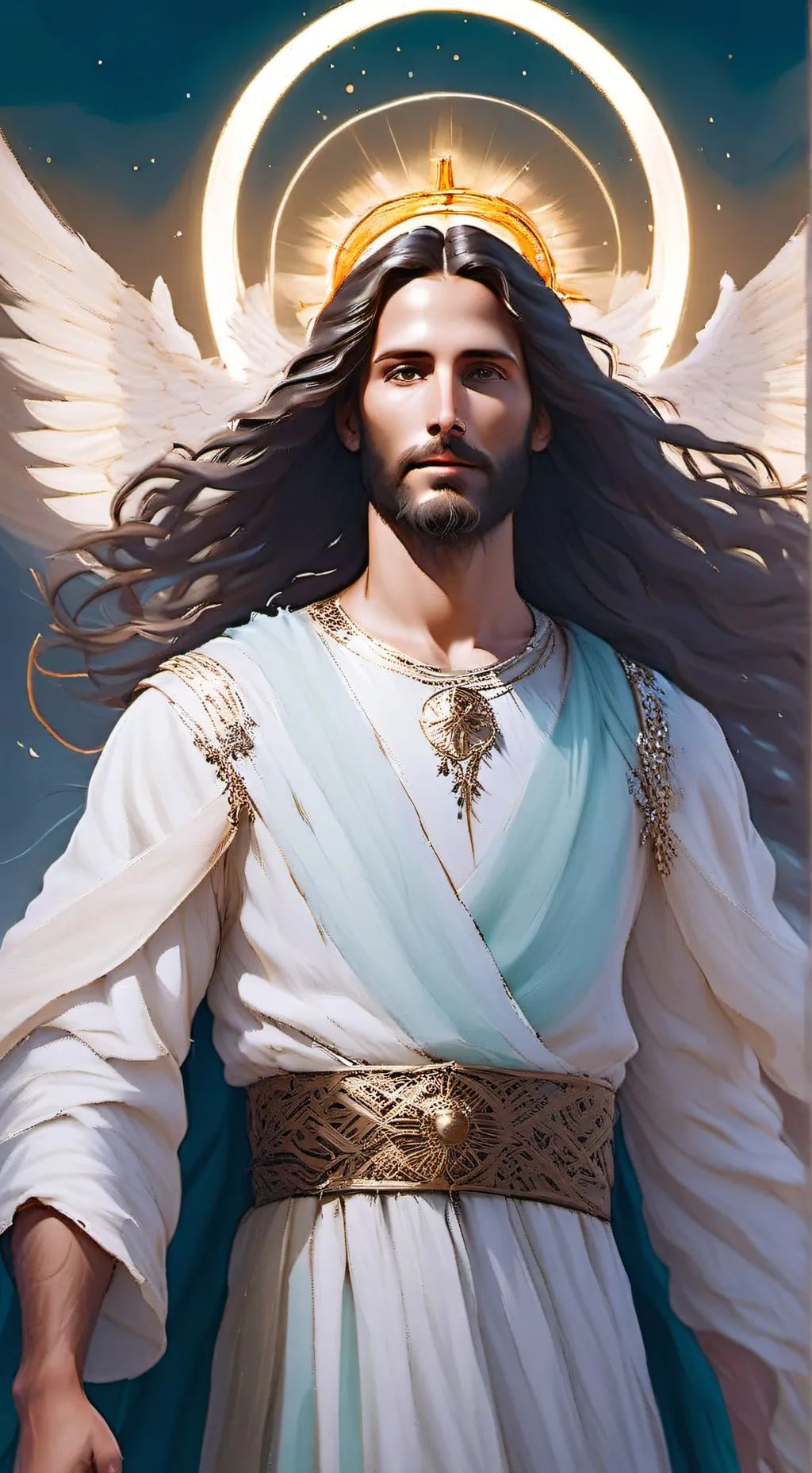 ai character: Jesus Christ  background