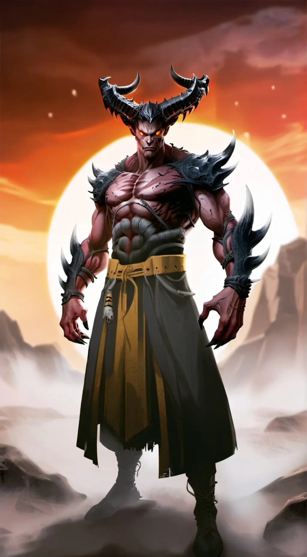 ai character: demonio background