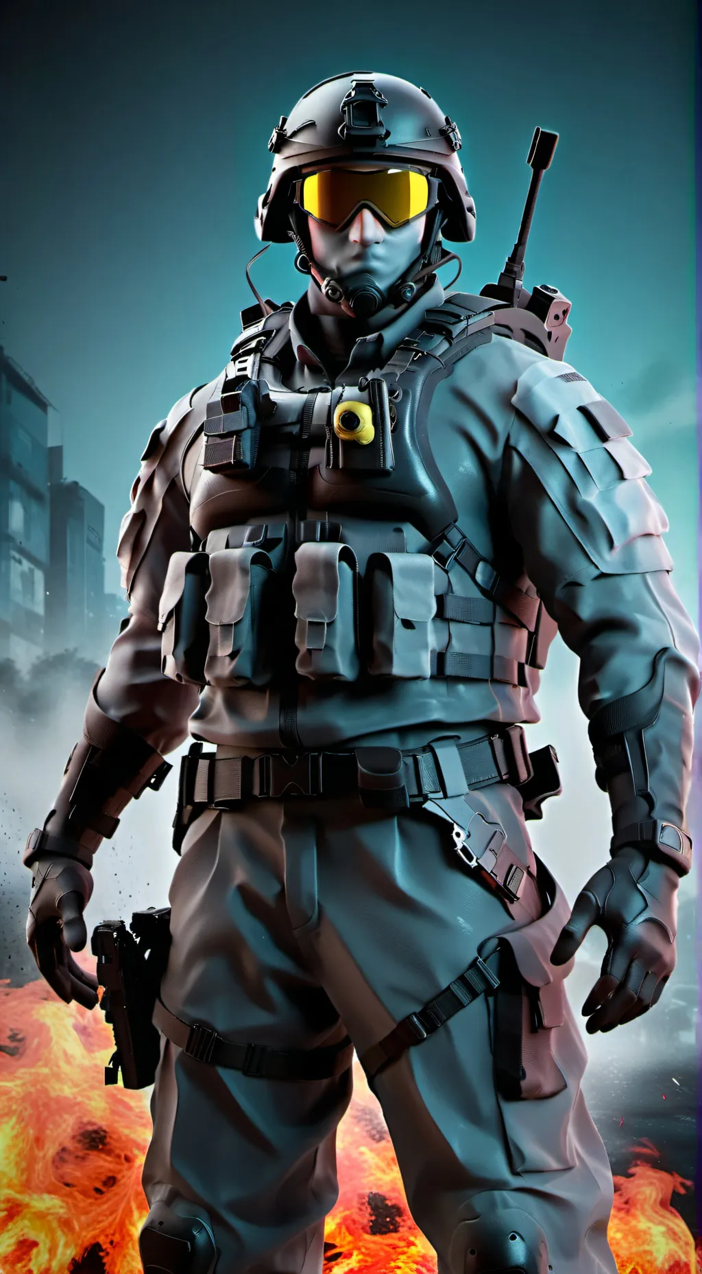 ai character: SWAT Guy  background
