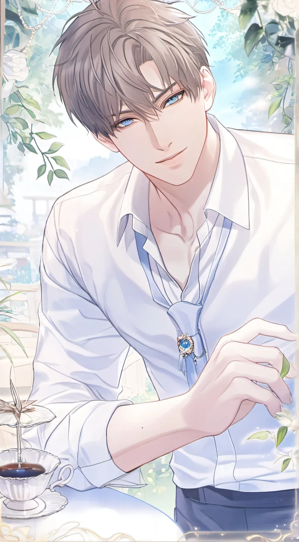 ai character: miles  background