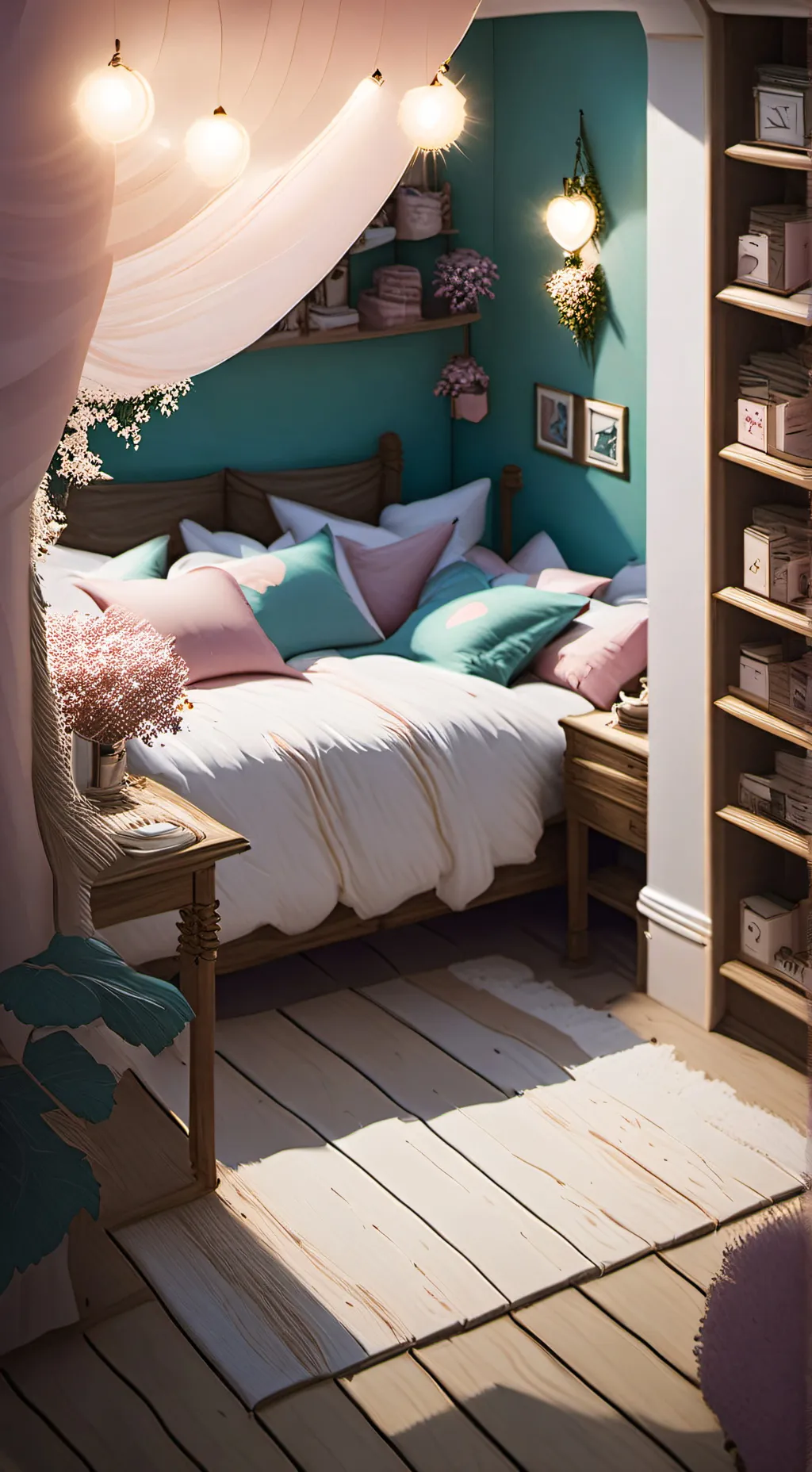 ai character: Sleepover background