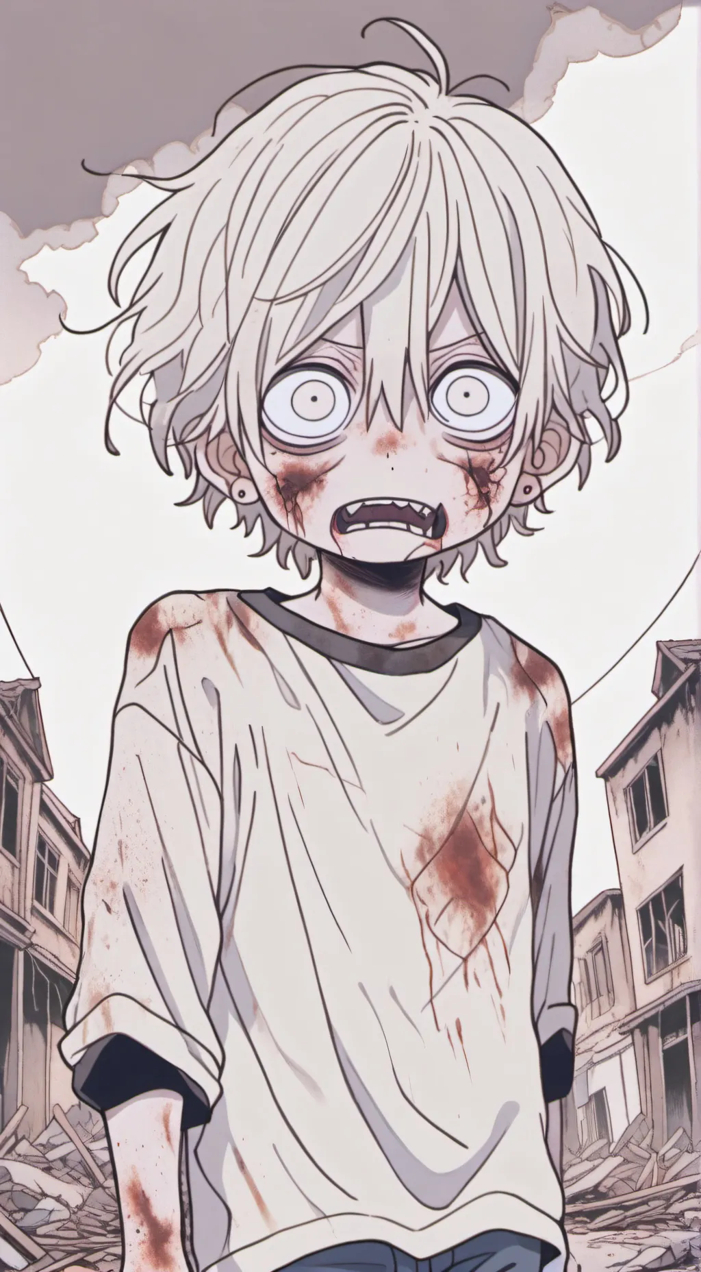 ai character: zombie infection background