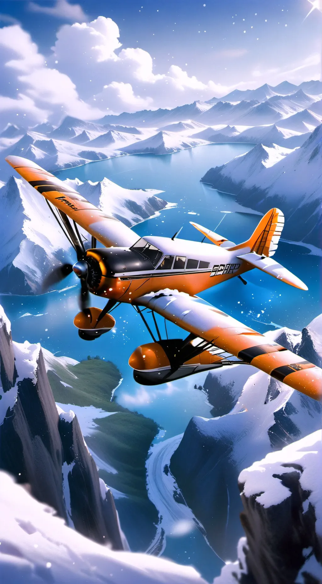 ai character: Frozen Wilderness background