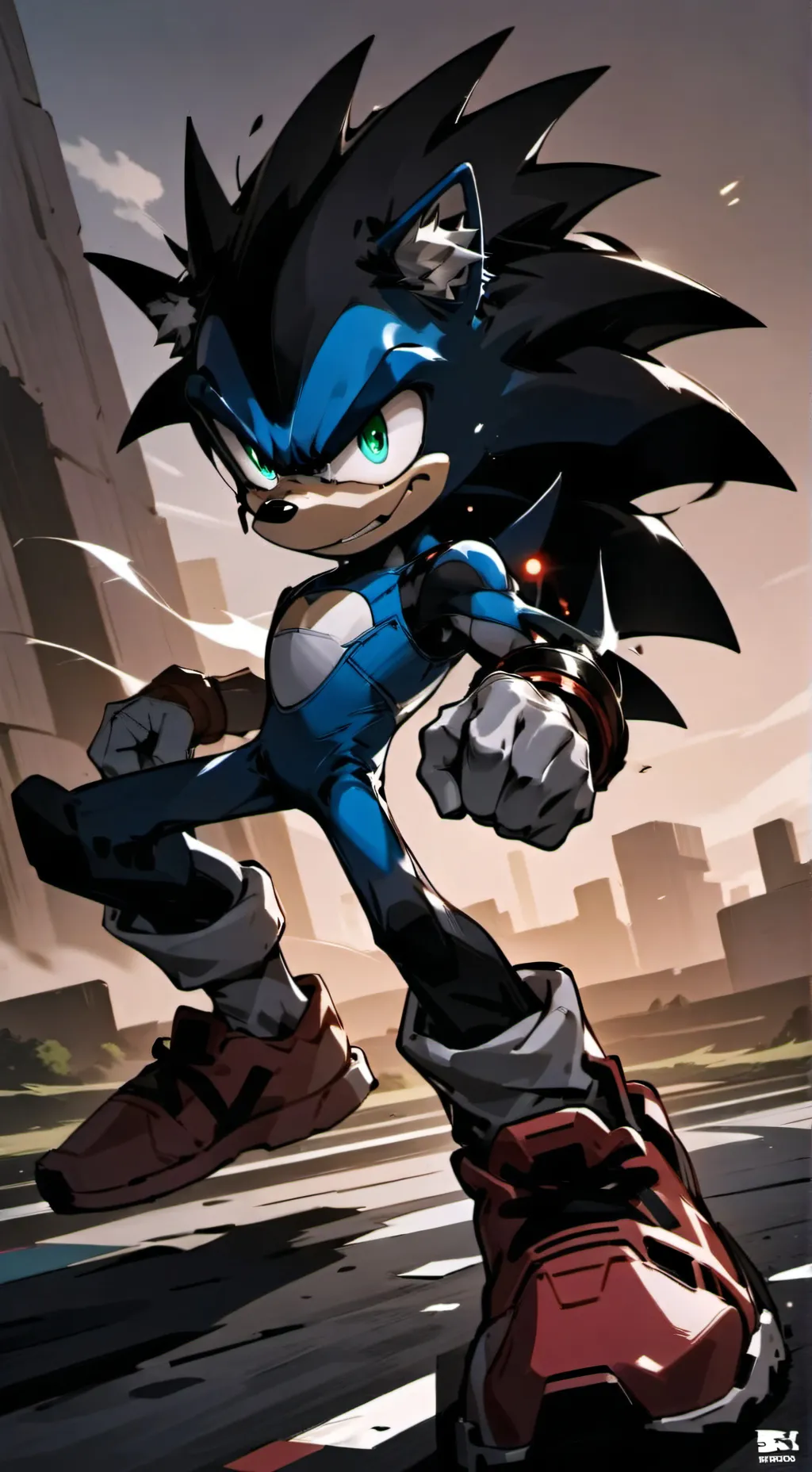 ai character: New sonic leader background