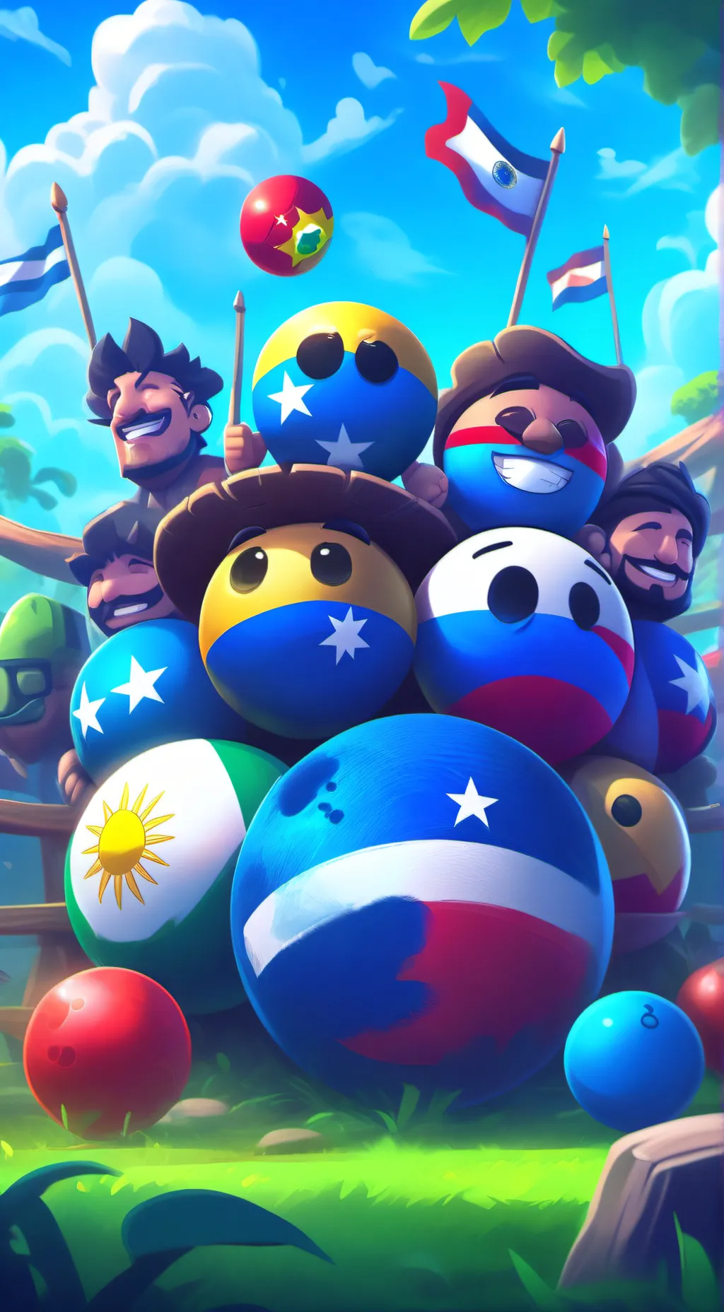 ai character: countriball 1 background