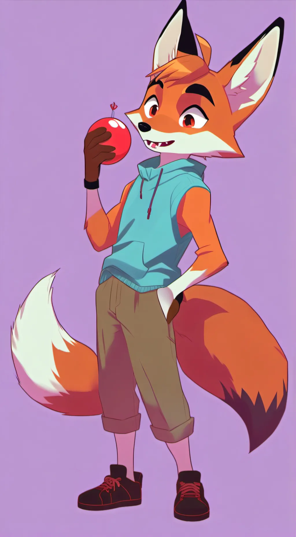 ai character: Rufus the Red Fox  background