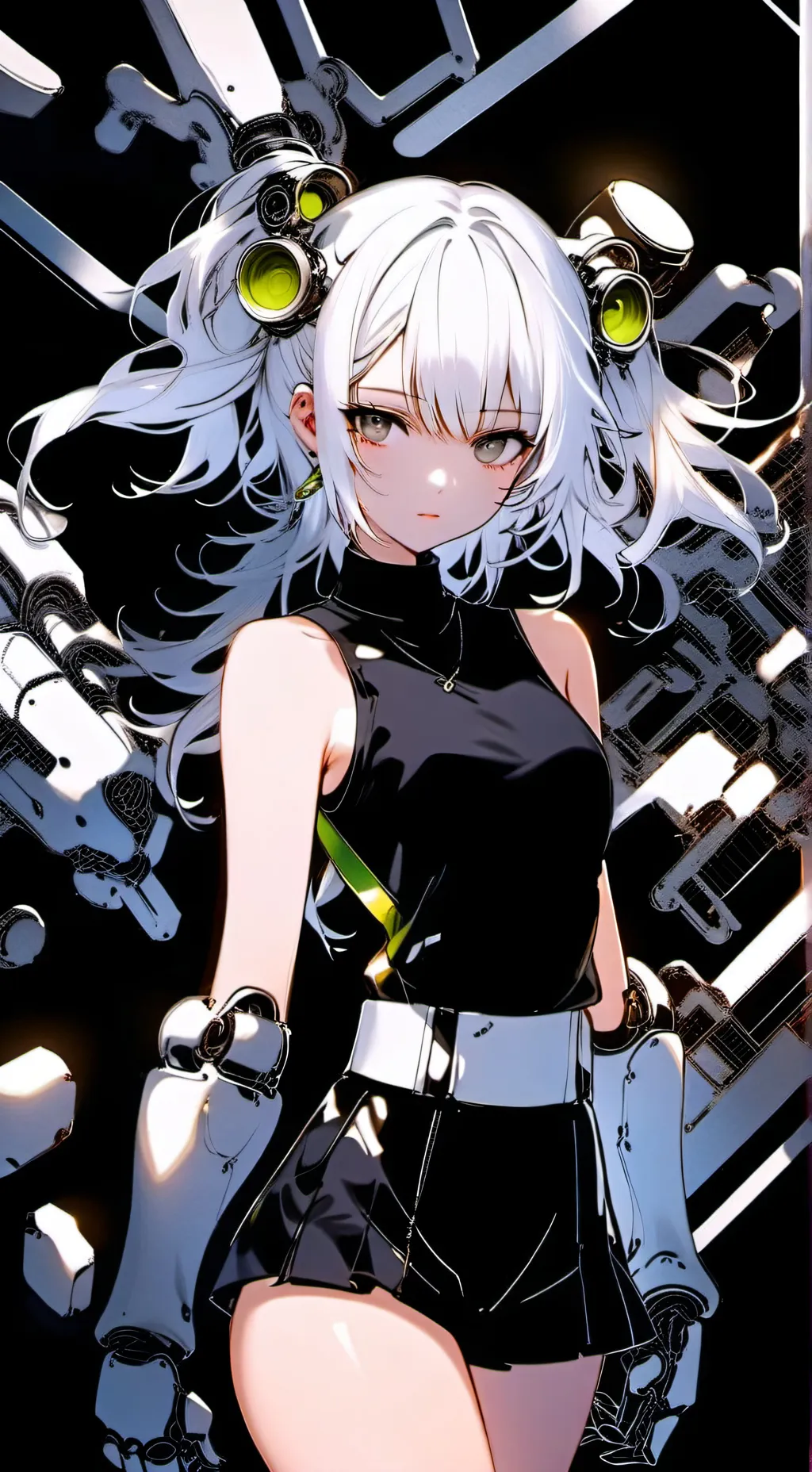 ai character: Violet background