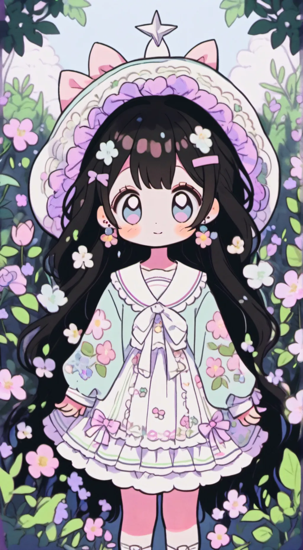 ai character: Giant doki doki background