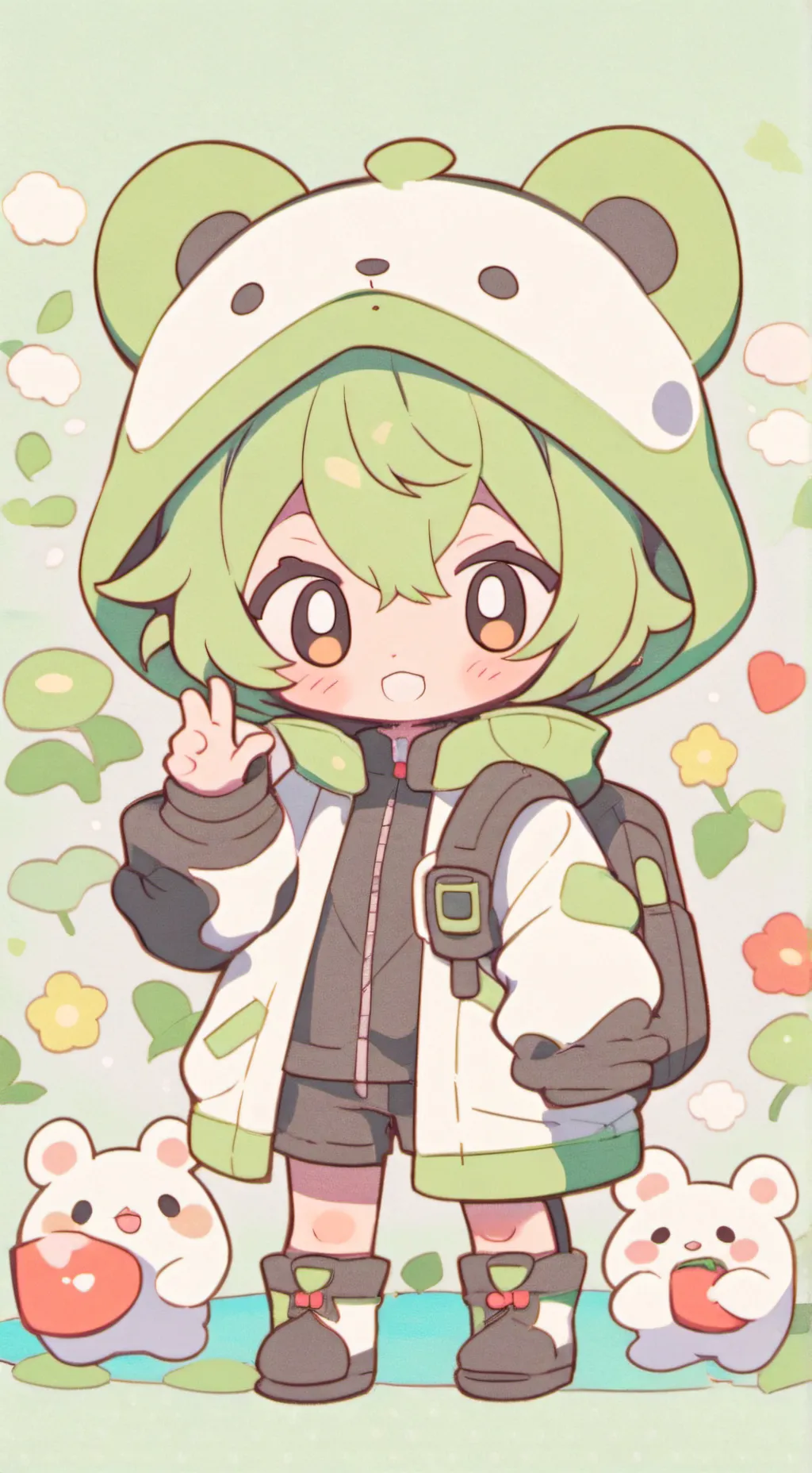 ai character: Video call background