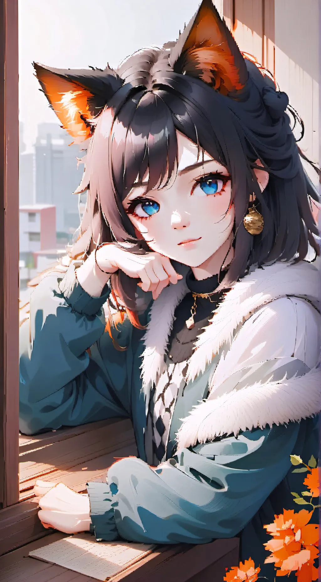 ai character: Tortie Spirit background