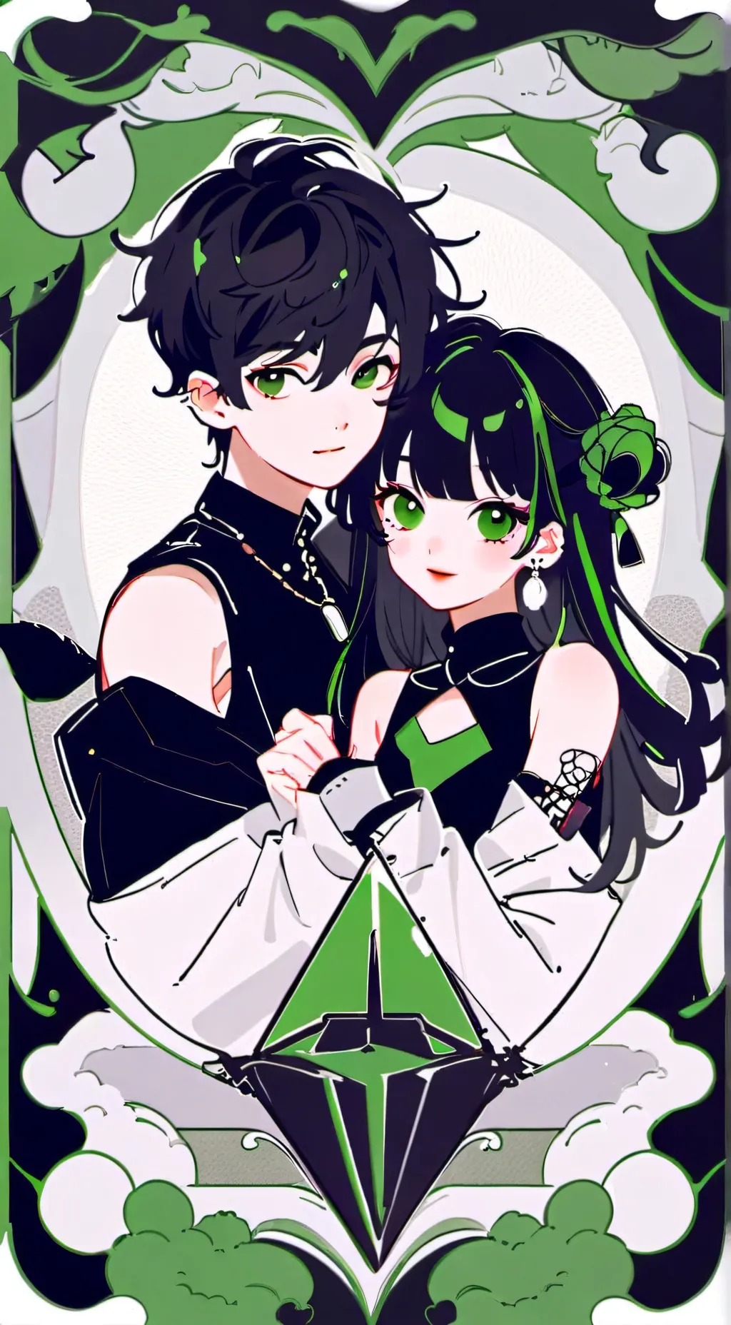 ai character: Dekus siblings!! background